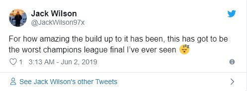 Reactions Tottenham Liverpool Champions League