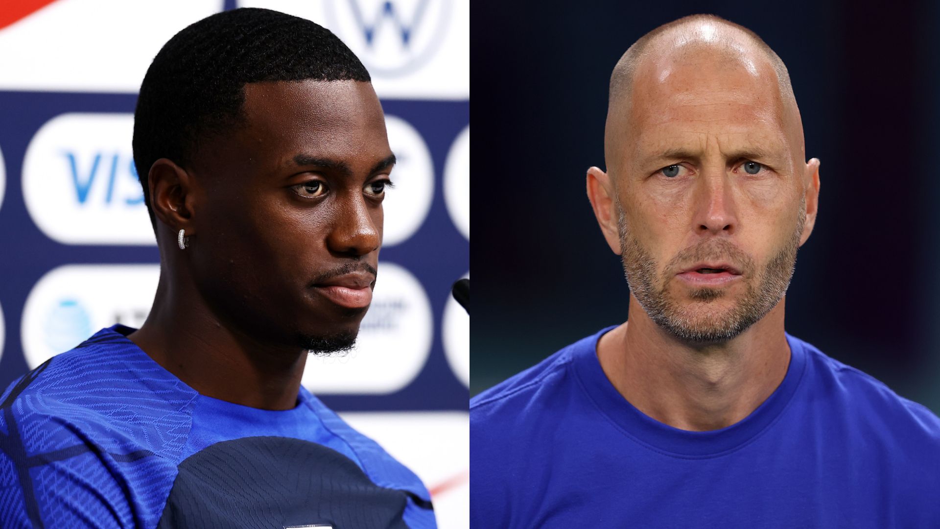 Timothy Weah Gregg Berhalter USMNT split