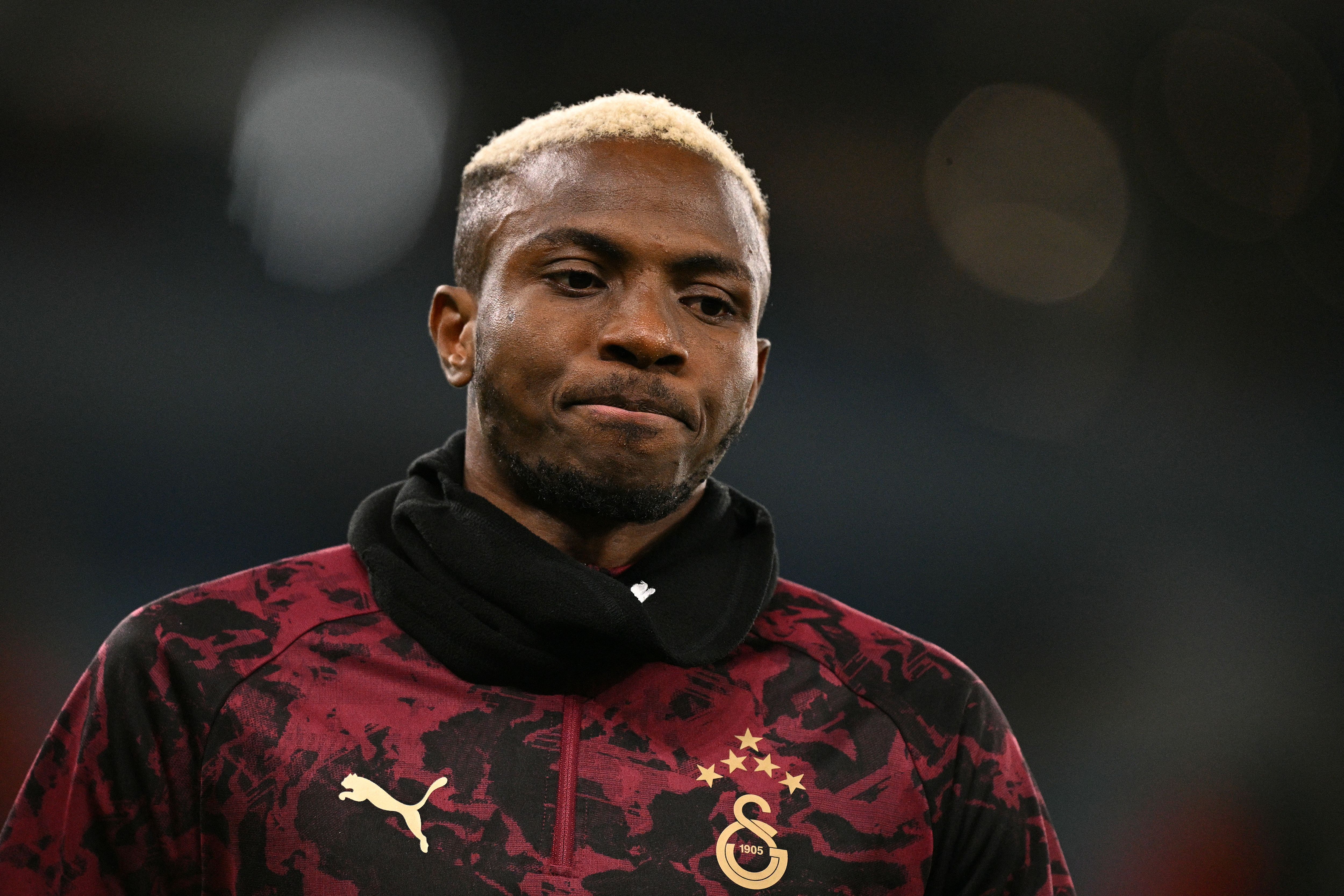 Victor Osimhen Galatasaray v Manchester City