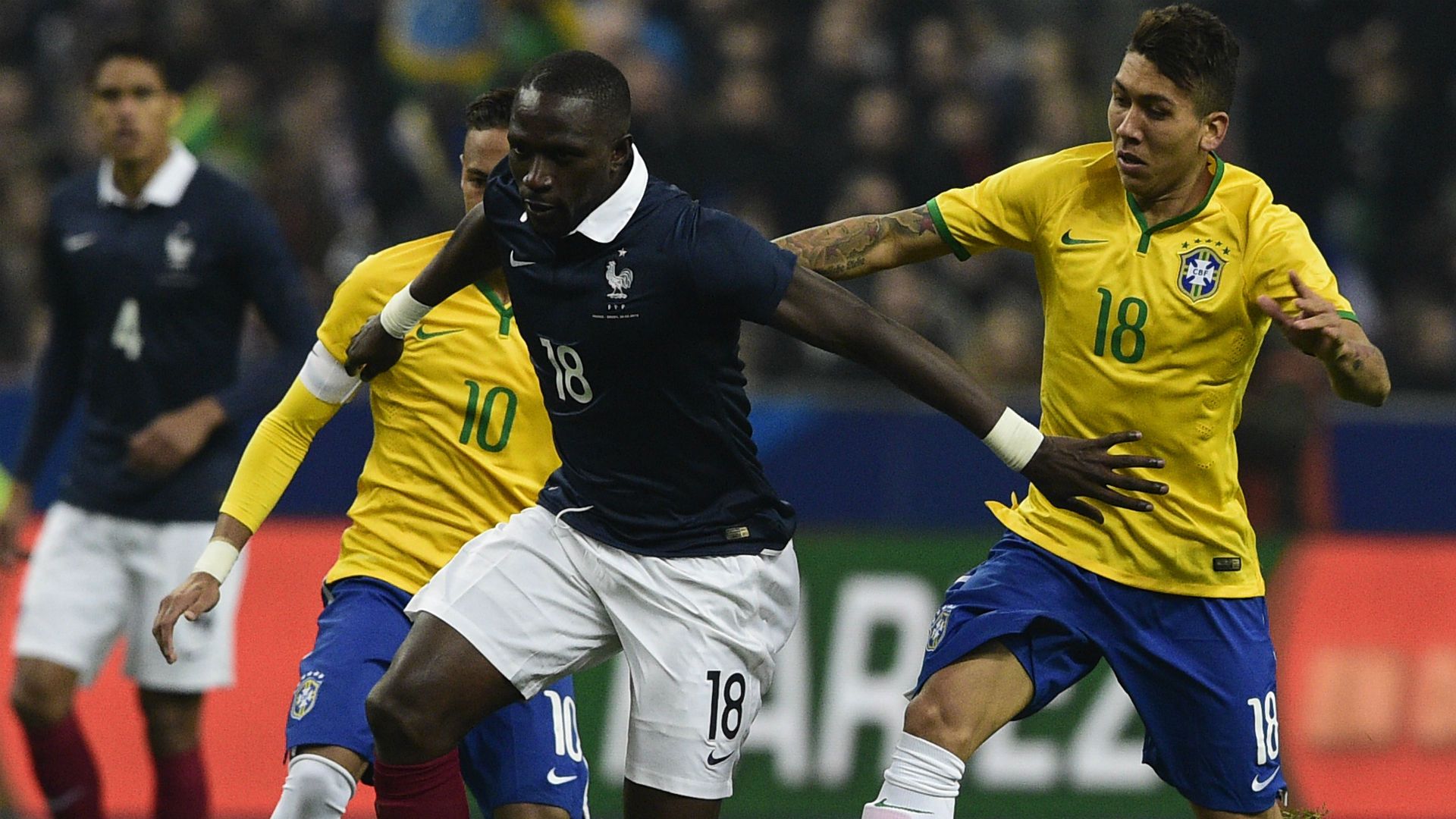 Roberto Firmino Moussa Sissoko France Brazil Friendly 26032015