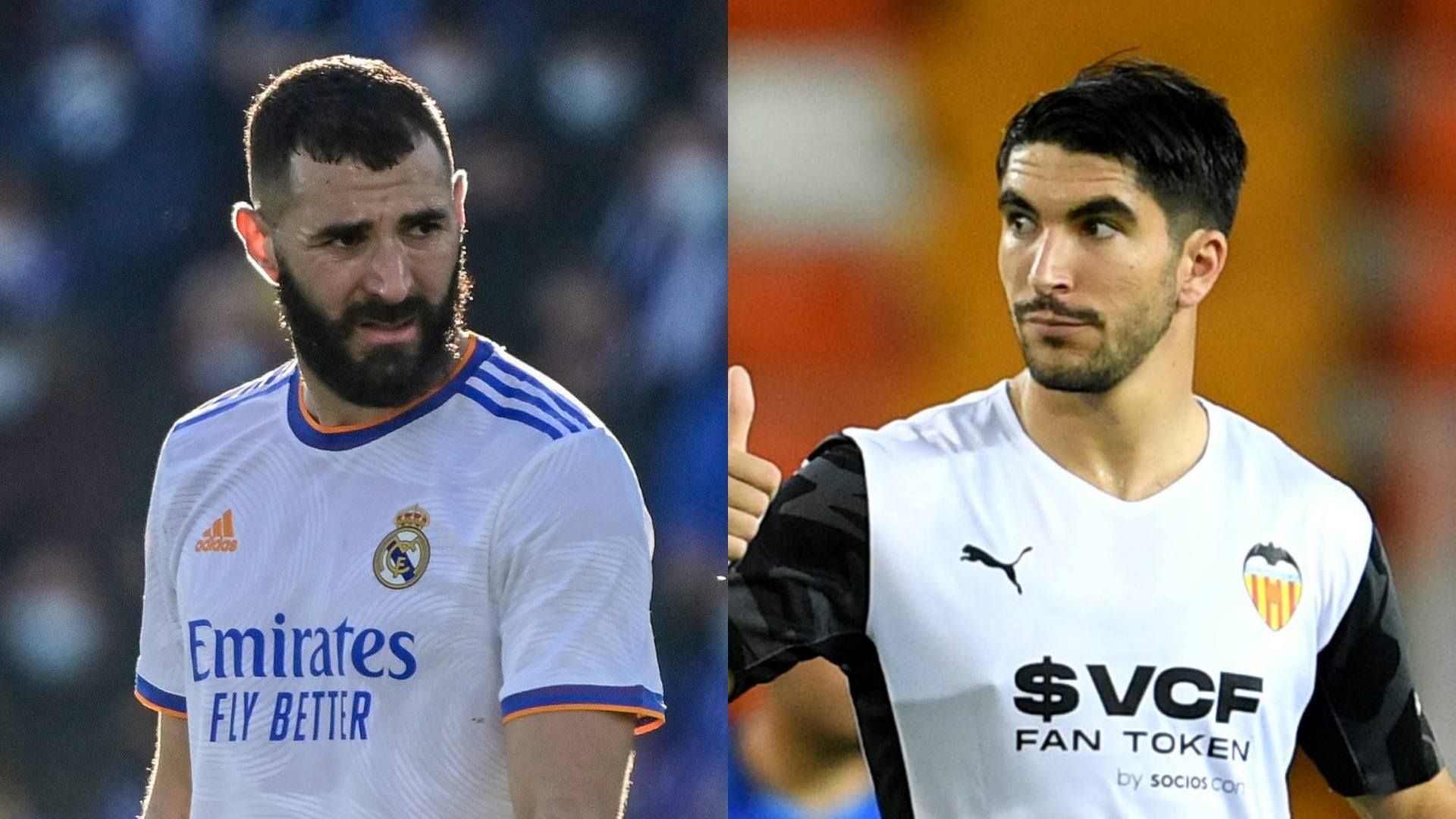 Karim Benzema Real Madrid Carlos Soler Valencia