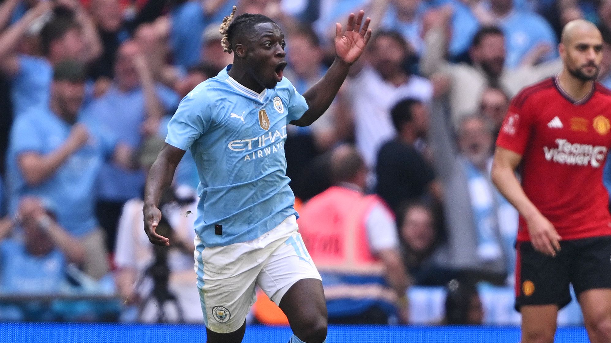 Jeremy Doku Man City FA Cup final