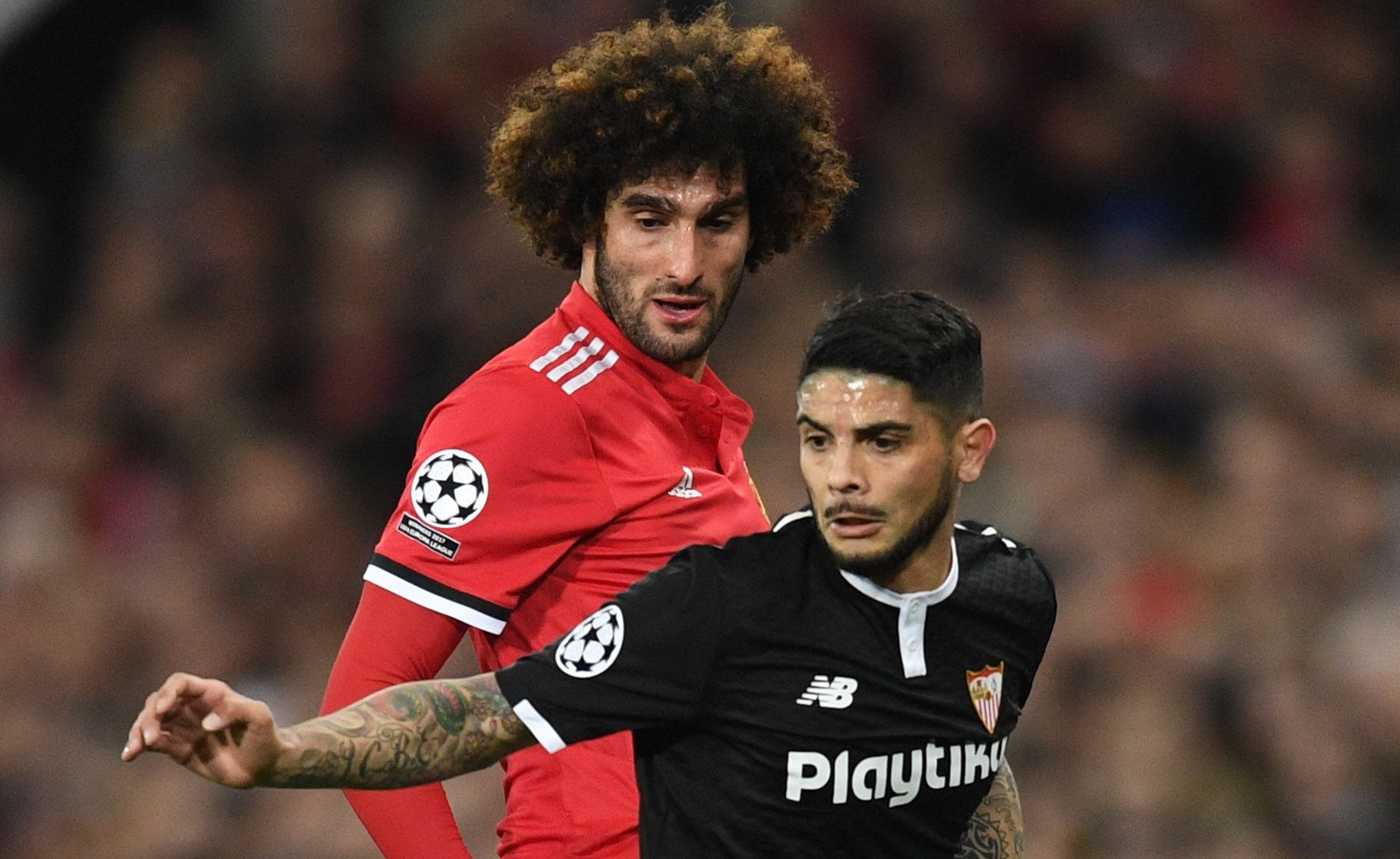 Ever Banega vs. Manchester United