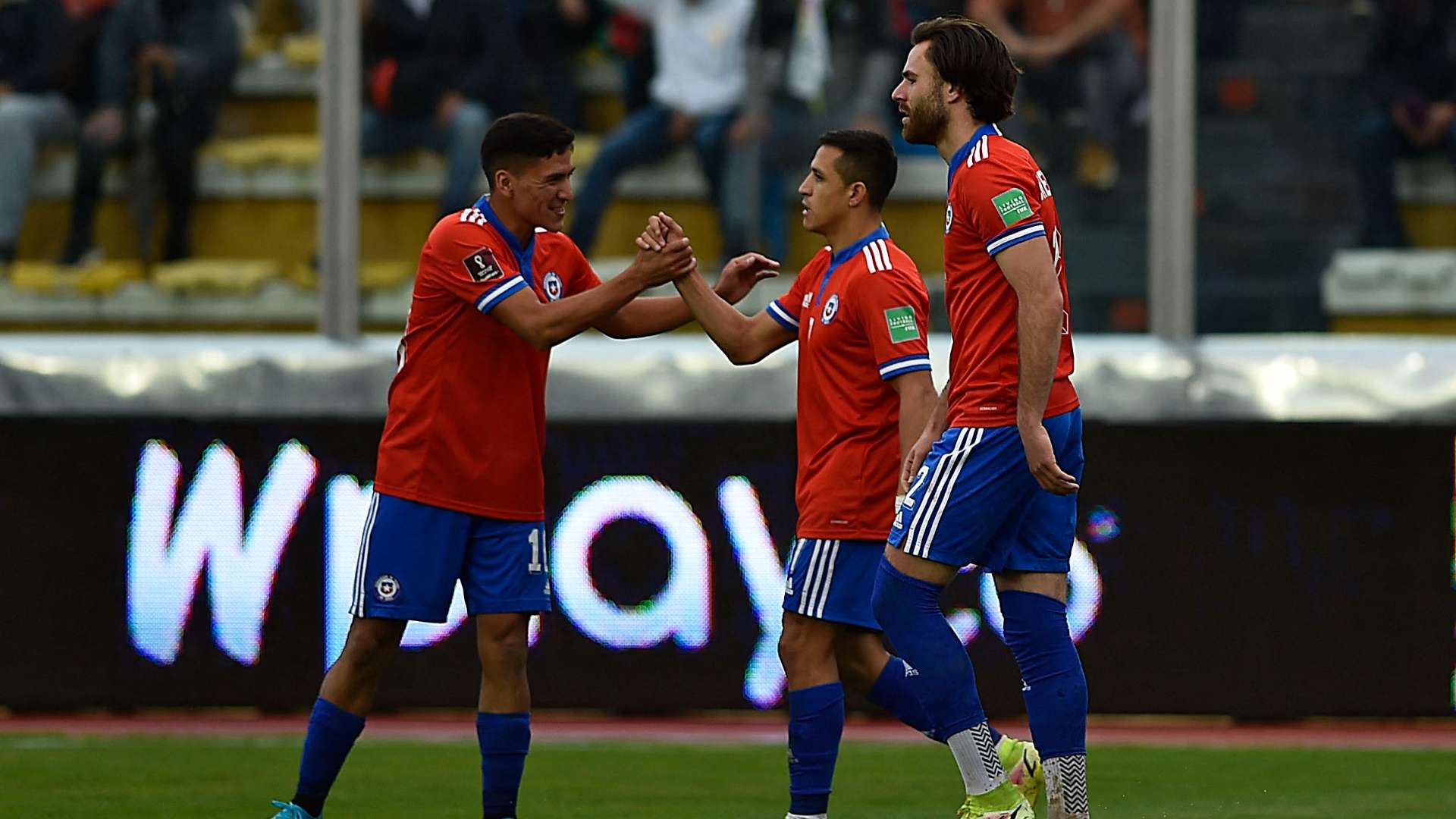 Alexis Sánchez, Ben Brereton y Marcelino Núñez