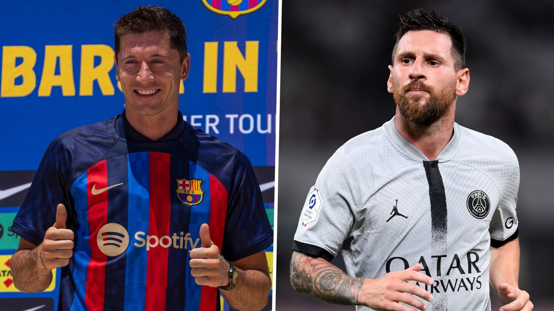 Robert Lewandowski Lionel Messi