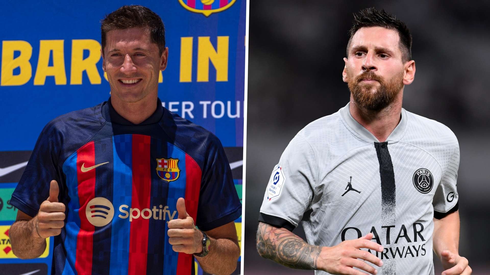 Robert Lewandowski Lionel Messi