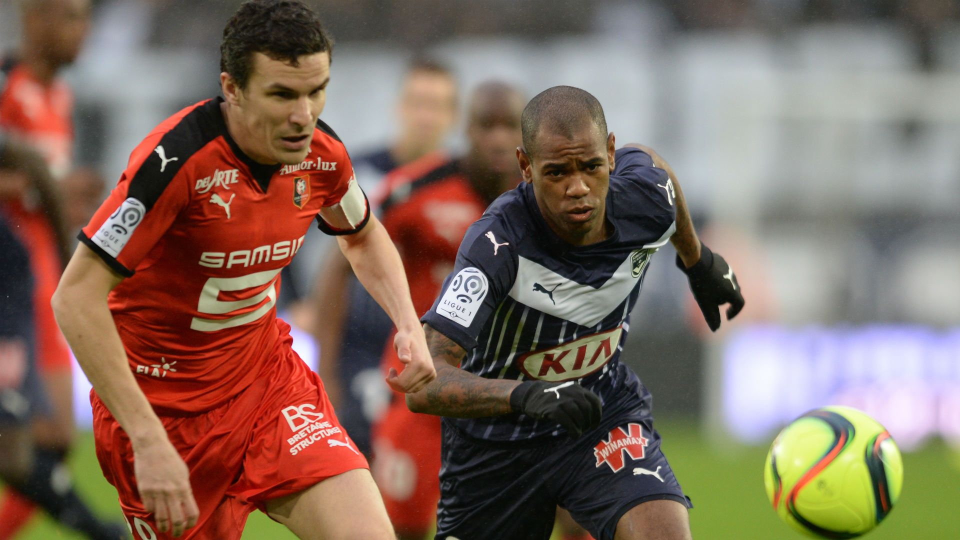 Diego Rolan Romain Danze Bordeaux Rennes Ligue 1 31012016
