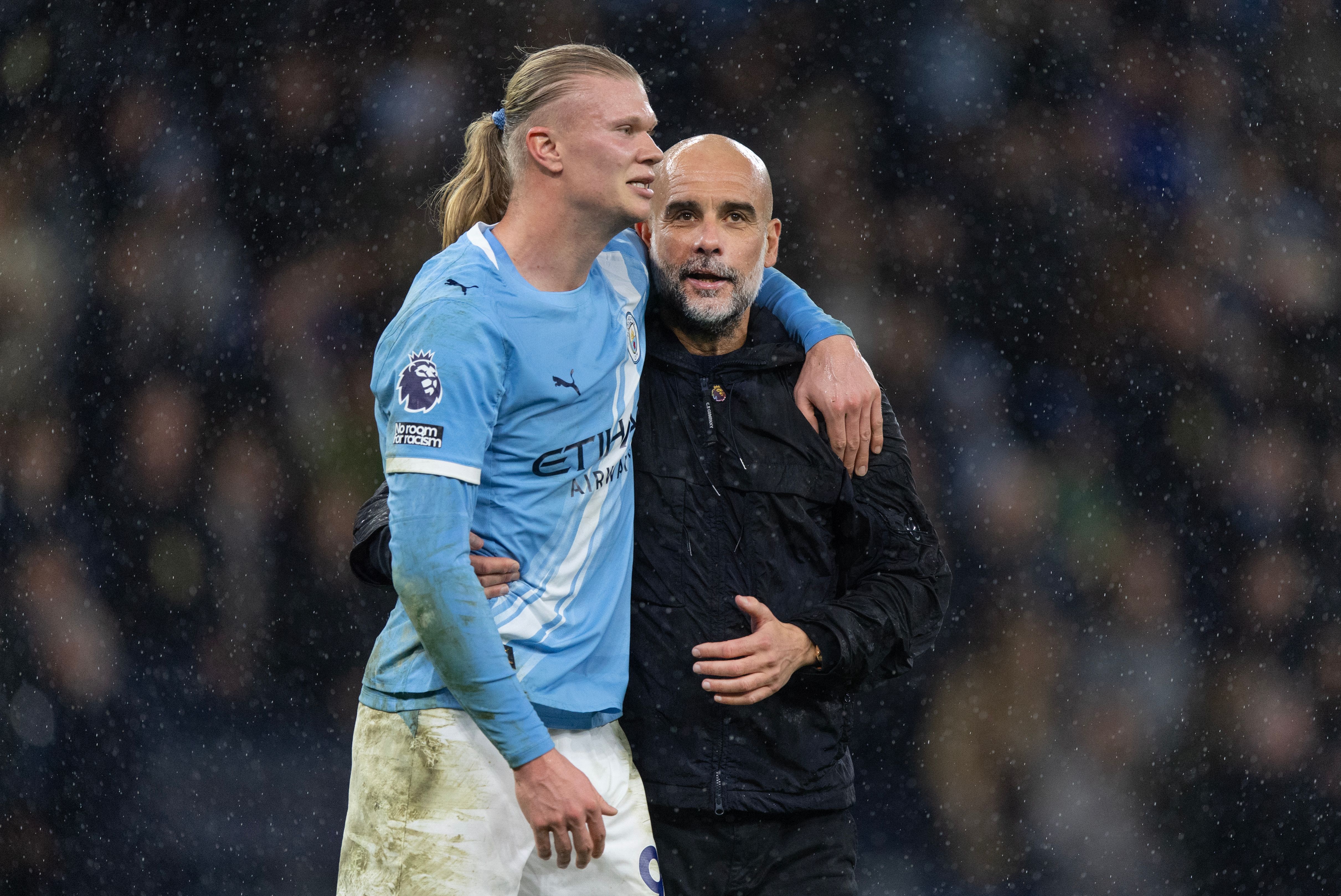 Pep Guardiola Erling Haaland