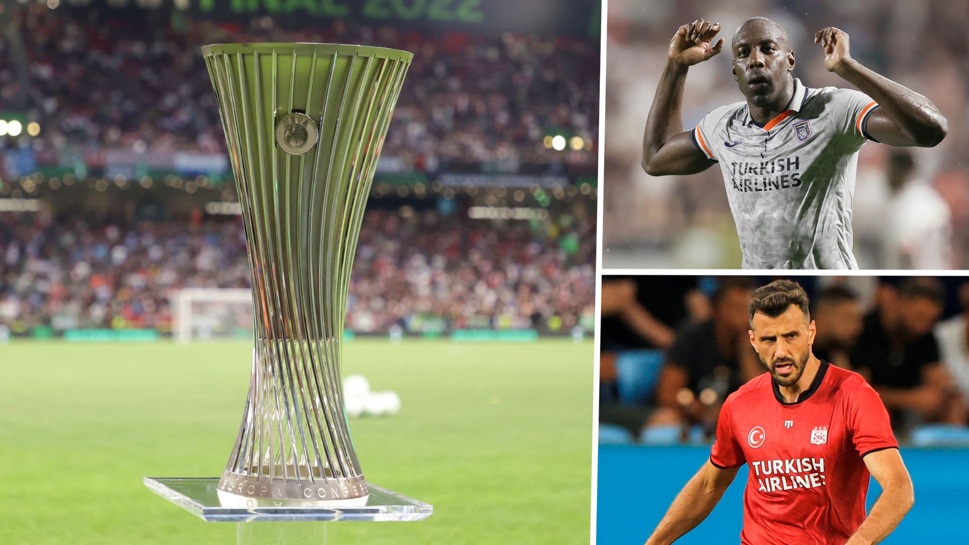 UEFA Europa Conference League Trophy & Basaksehir & Sivasspor GFX