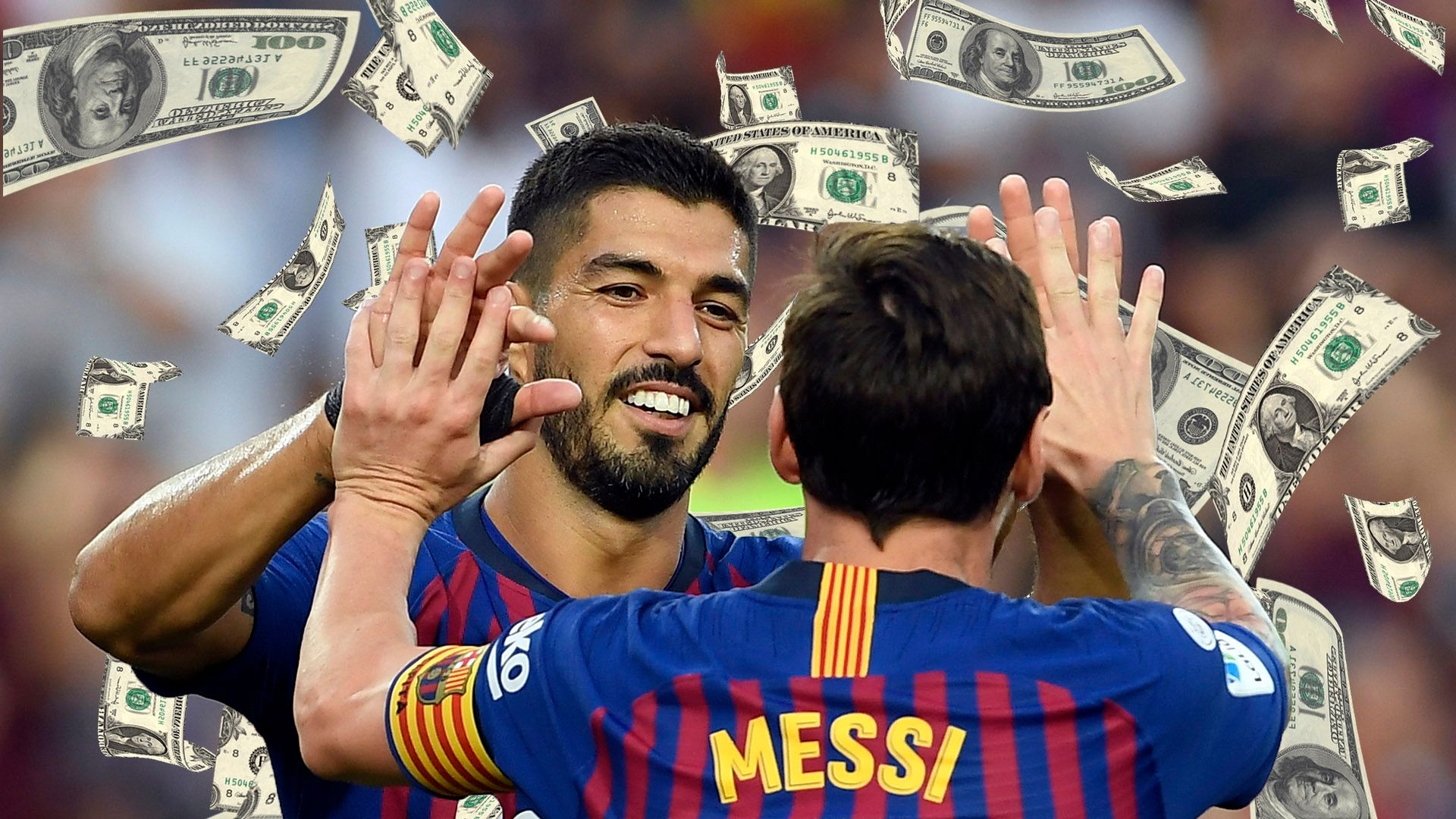 Luis Suarez Lionel Messi Barcelona 2018