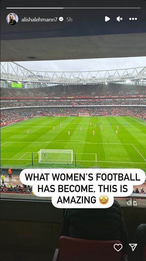 Alisha Lehmann Arsenal Chelsea Emirates
