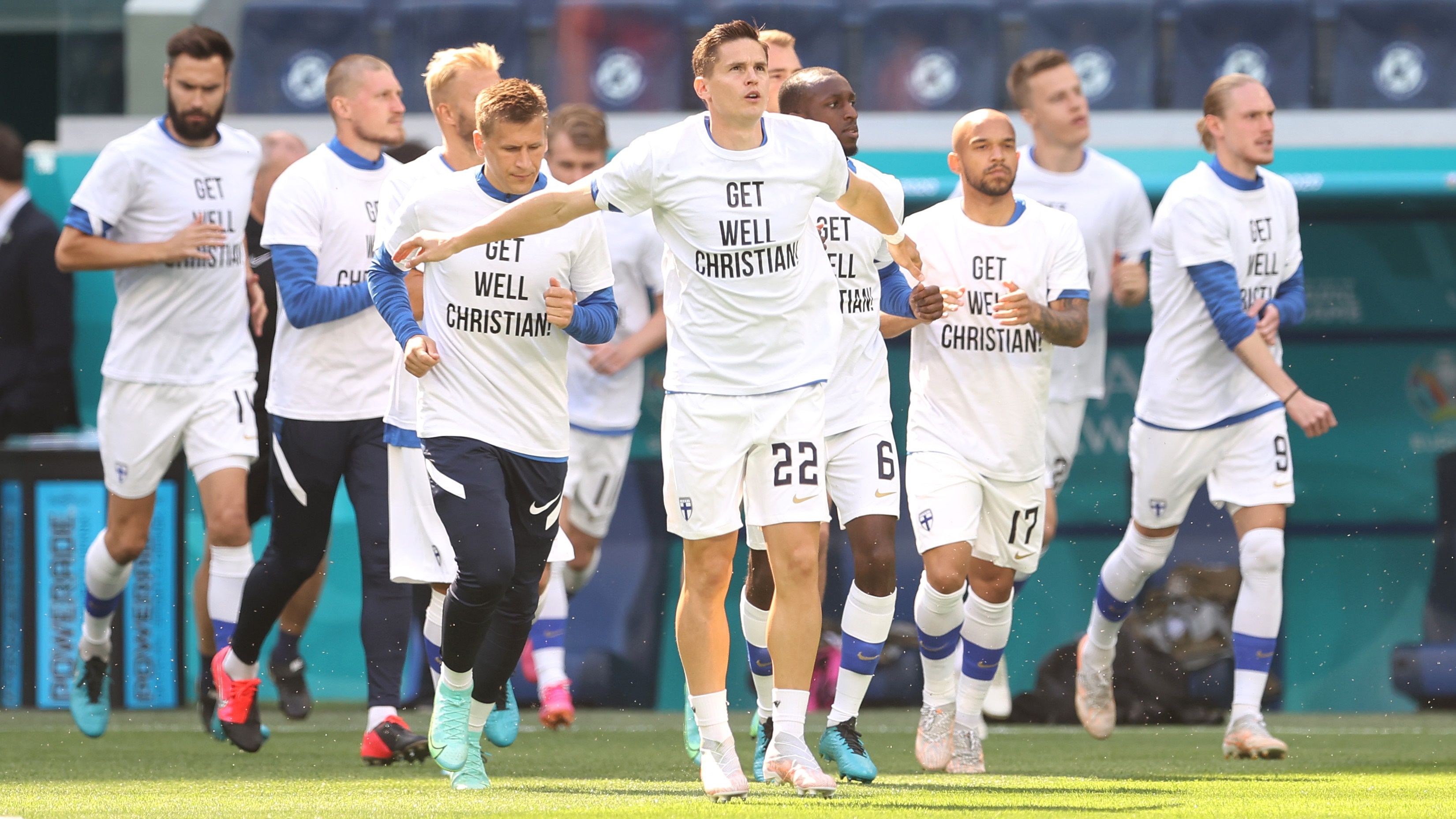 Finland warming with Eriksen's T-shirt