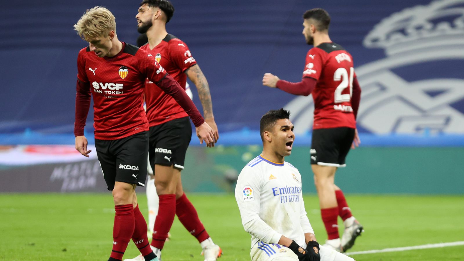 Casemiro Real Madrid Valencia LaLiga 08012022