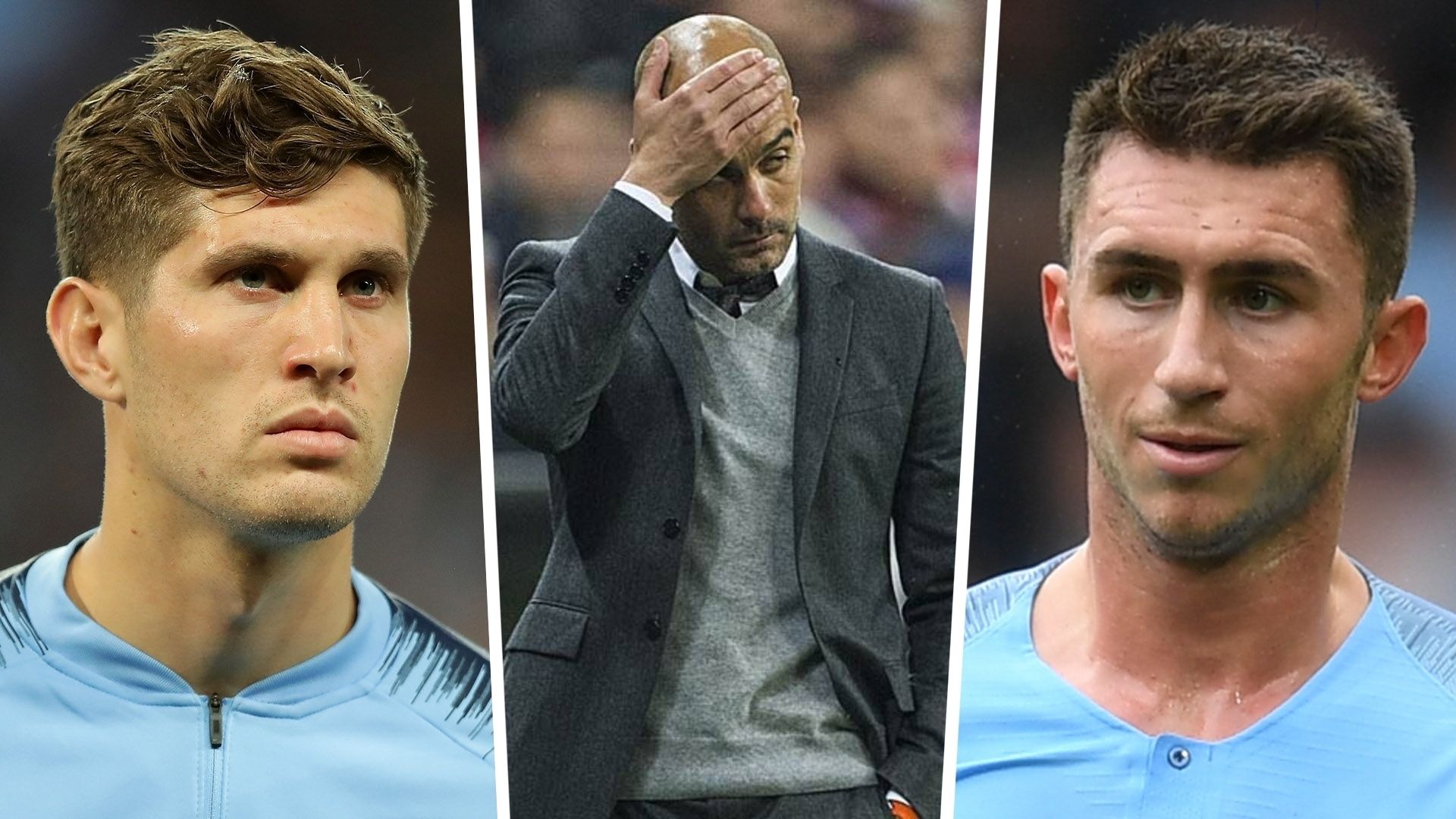 Stones, Guardiola, Laporte
