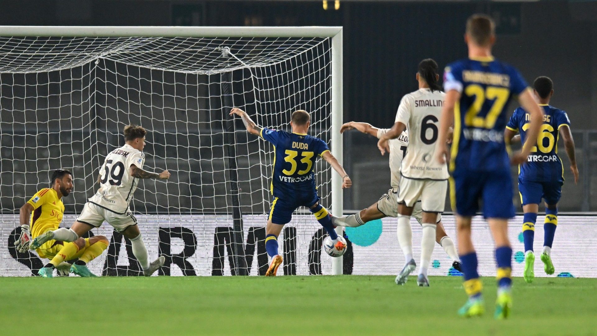 Duda goal Verona Roma