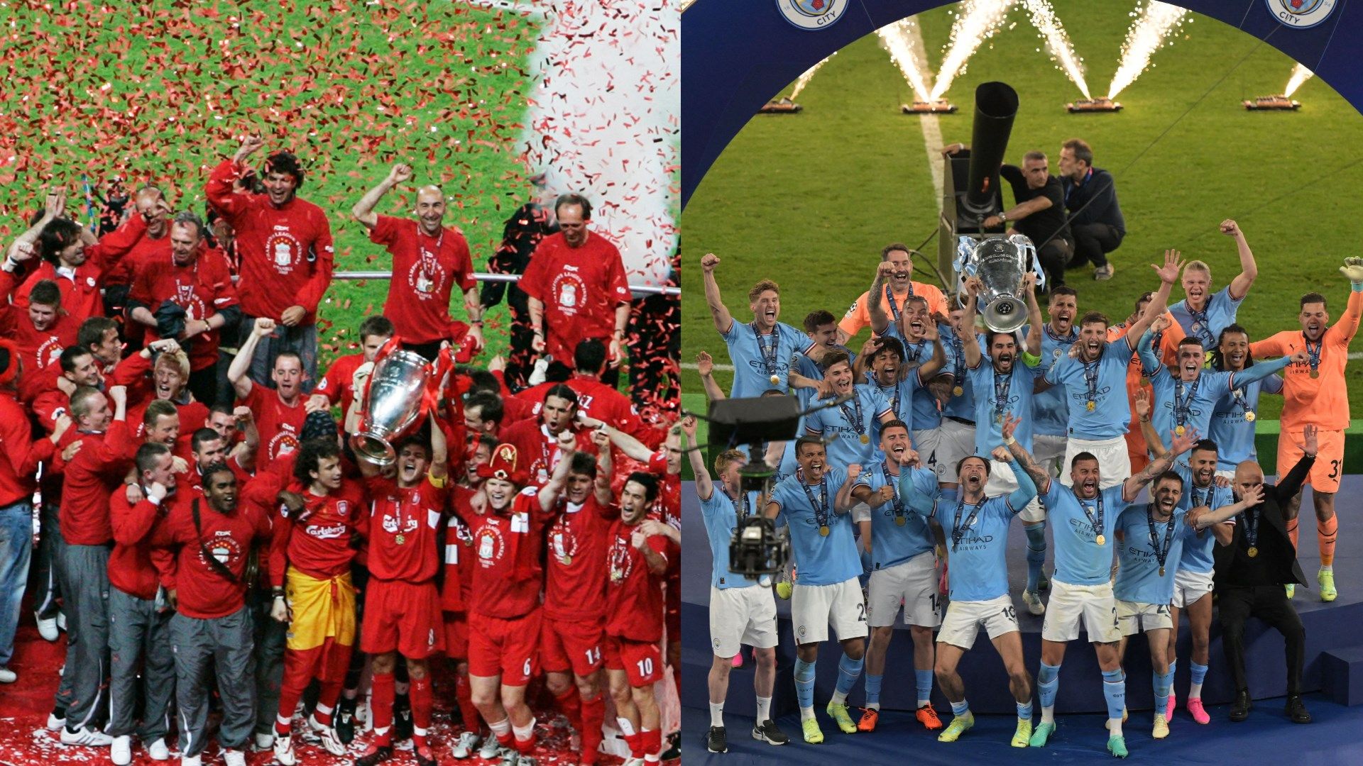 MIX Liverpool 2005 Manchester City 2022 Champions League