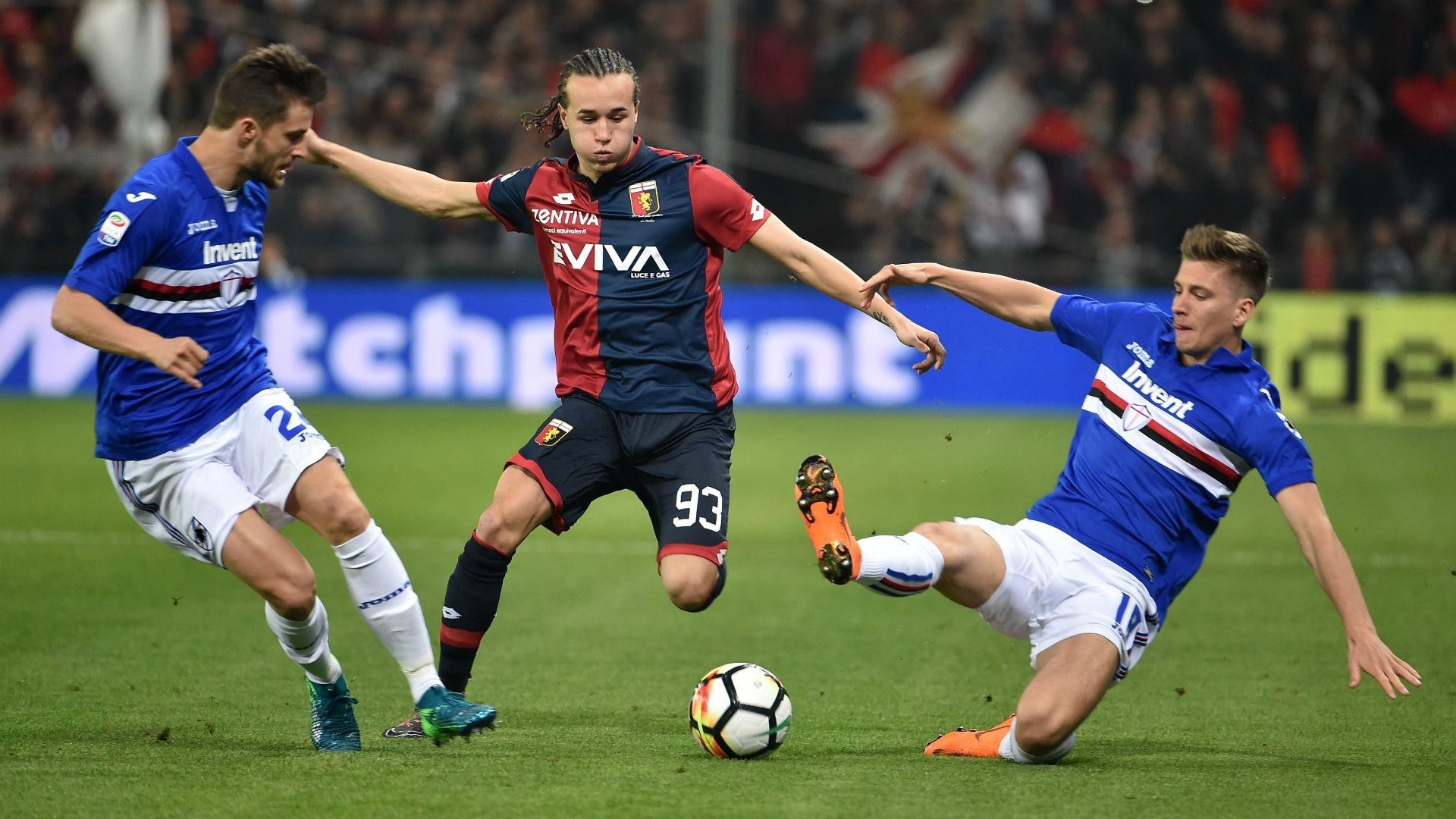 Diego Laxalt Lucas Praet Sampdoria Genoa Serie A