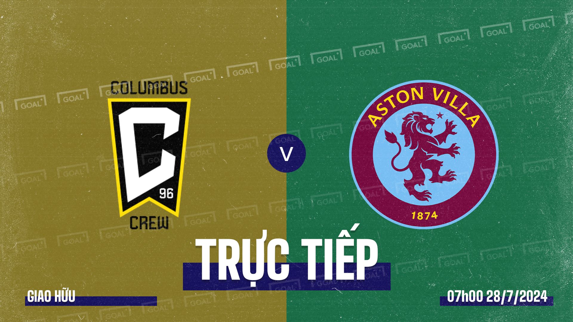 Columbus Crew vs Aston Villa 2024 GFX