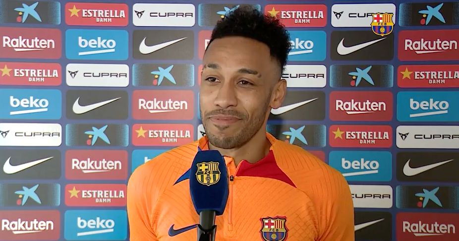 Pierre Emerick Aubameyang Barcelona 2022