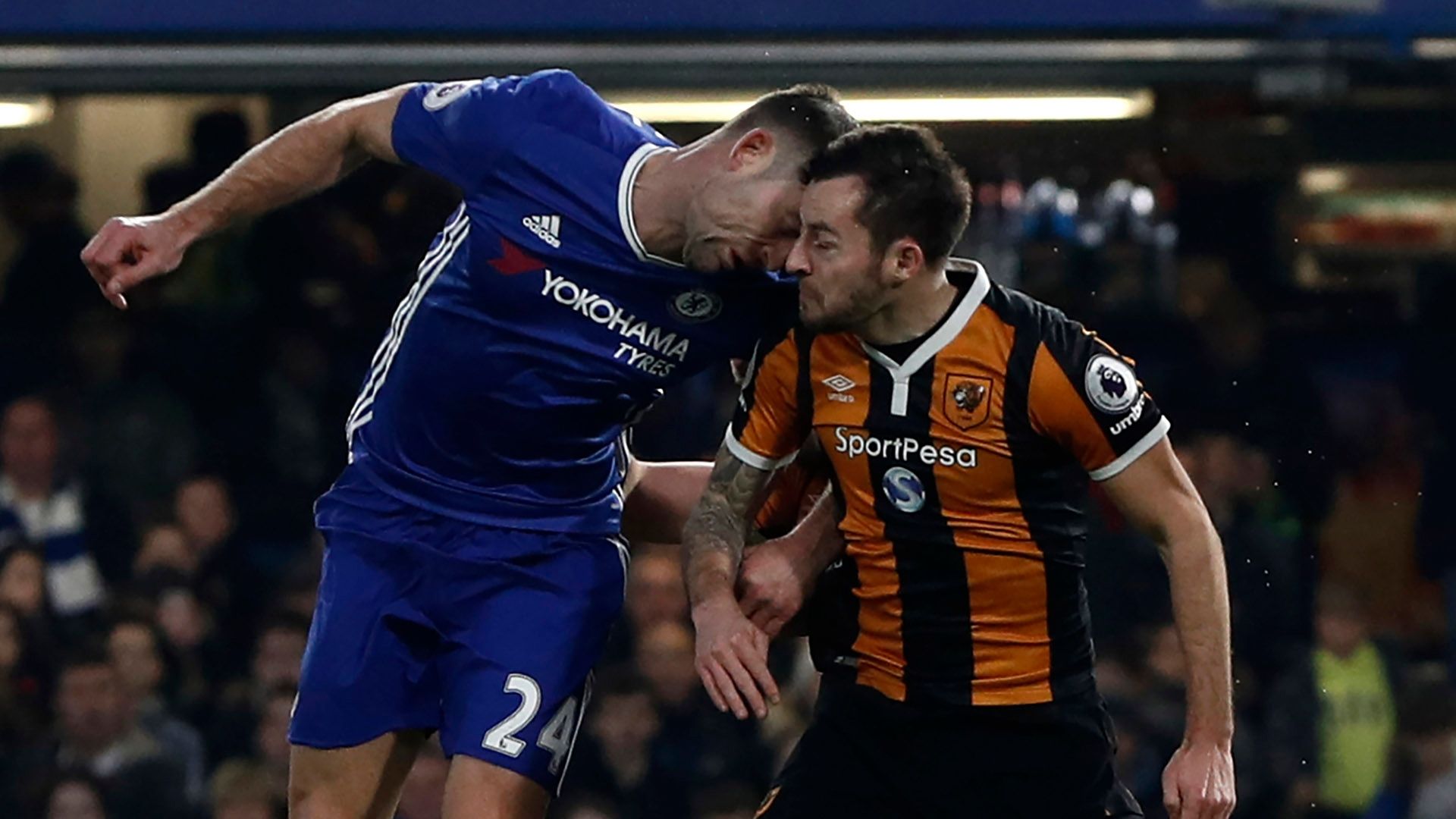 Ryan Mason Gary Cahill Chelsea Hull City Premier League