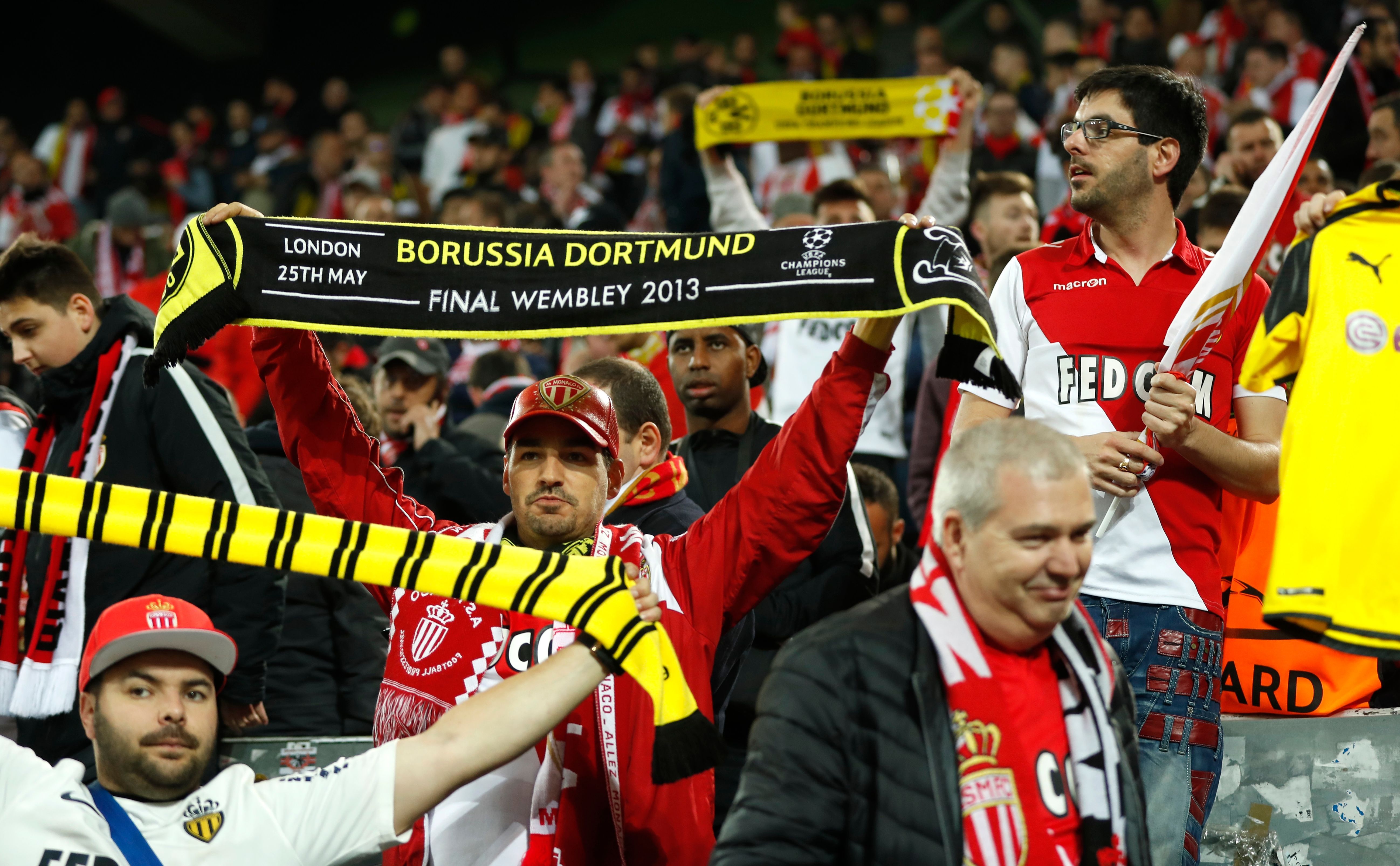 Monaco Fans in Dortmund