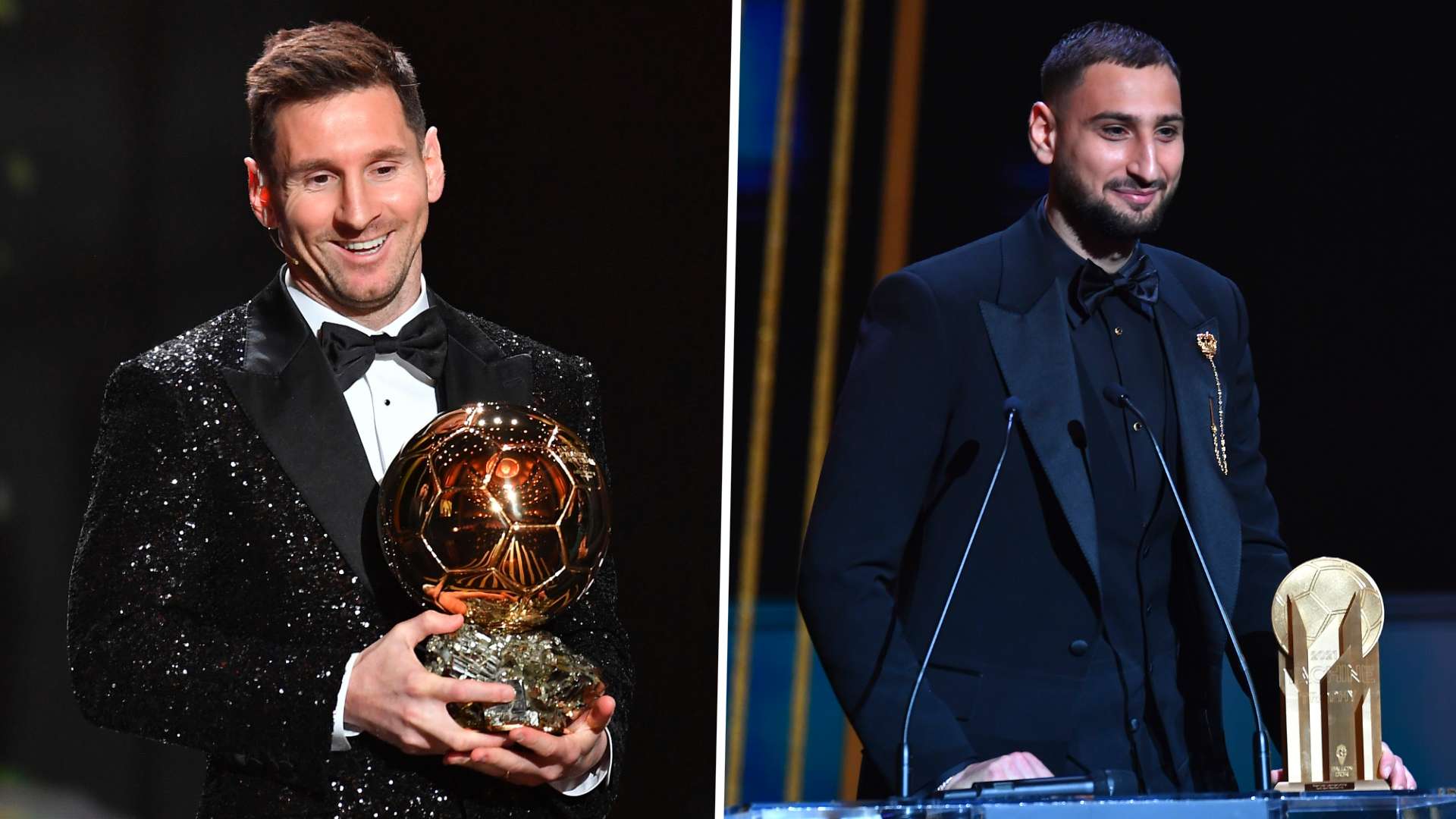 Messi Ballon d'or Donnarumma Trophée Yachine 