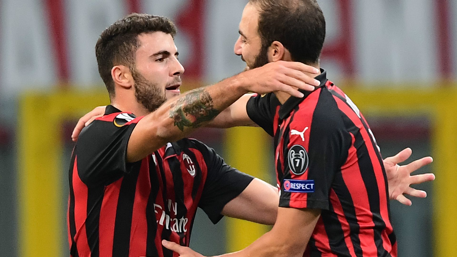 Patrick Cutrone Milan Olympiakos Europa League 04102018