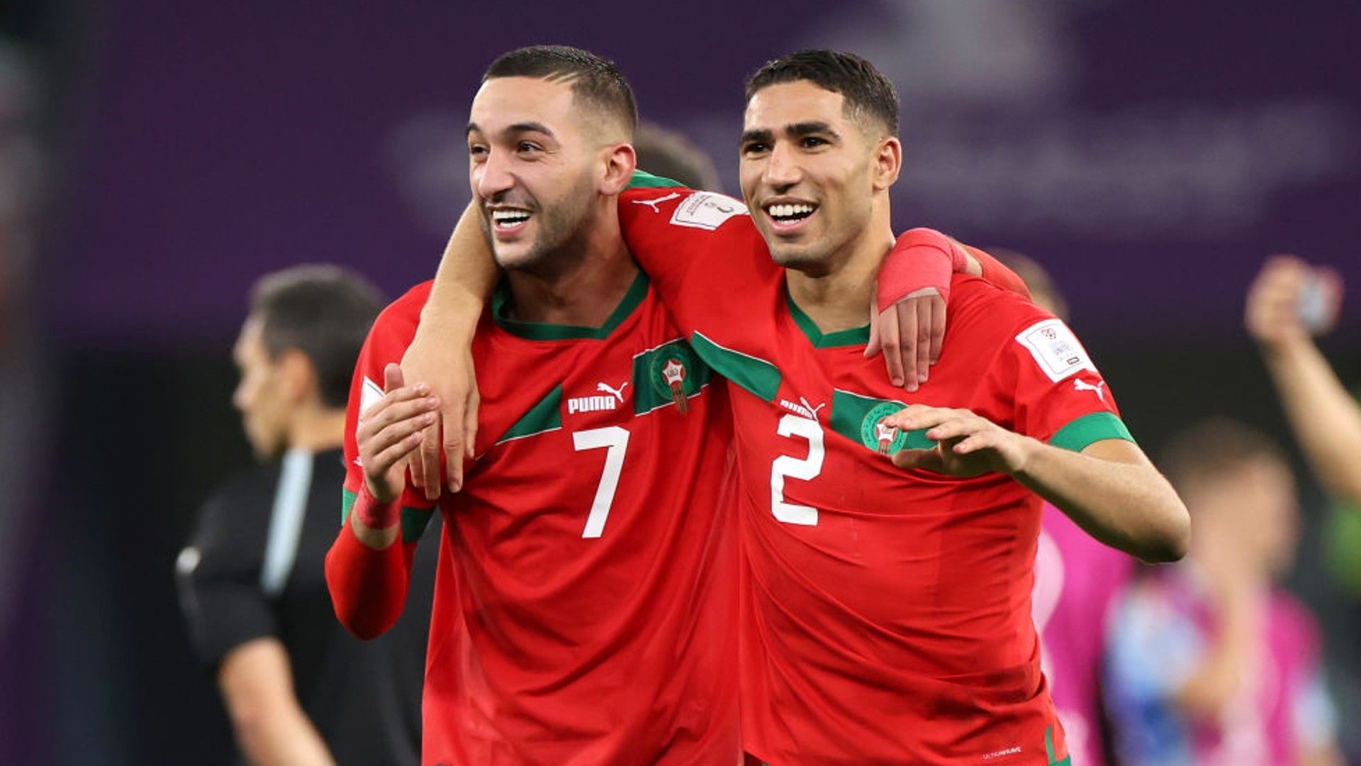 Achraf Hakimi Hakim Ziyech Morocco.