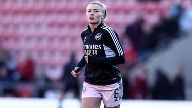 Leah Williamson pre-match Arsenal Manchester United