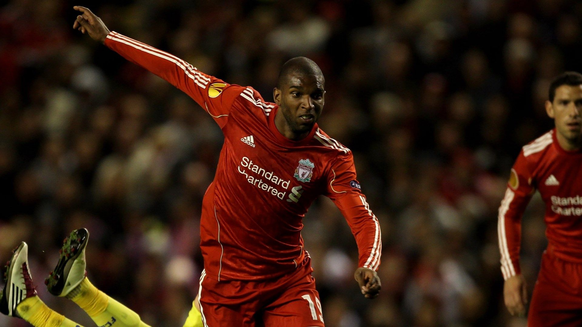 Ryan Babel playing for Liverpool