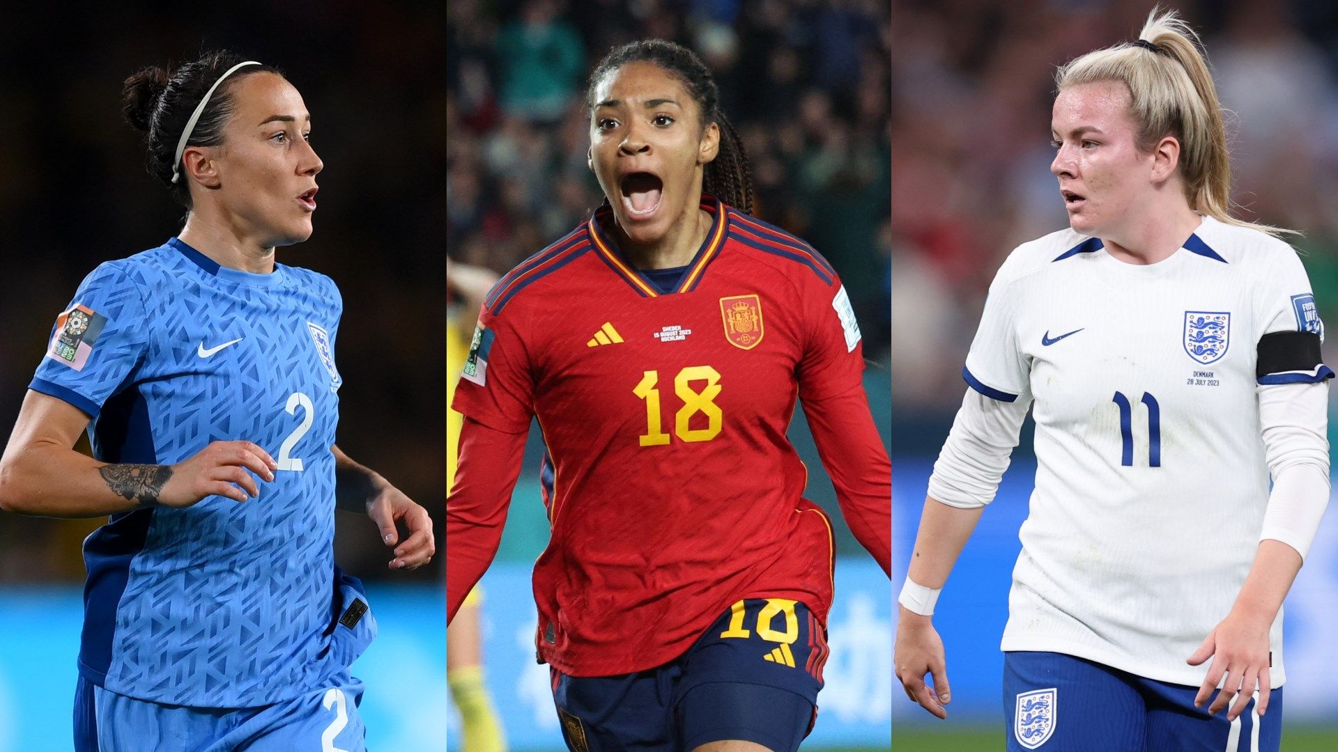 Lucy Bronze Salma Paralluelo Lauren Hemp England Spain Women composite