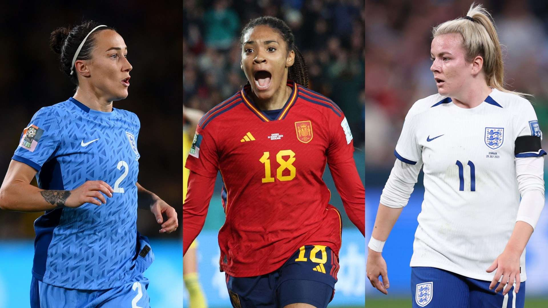 Lucy Bronze Salma Paralluelo Lauren Hemp England Spain Women composite