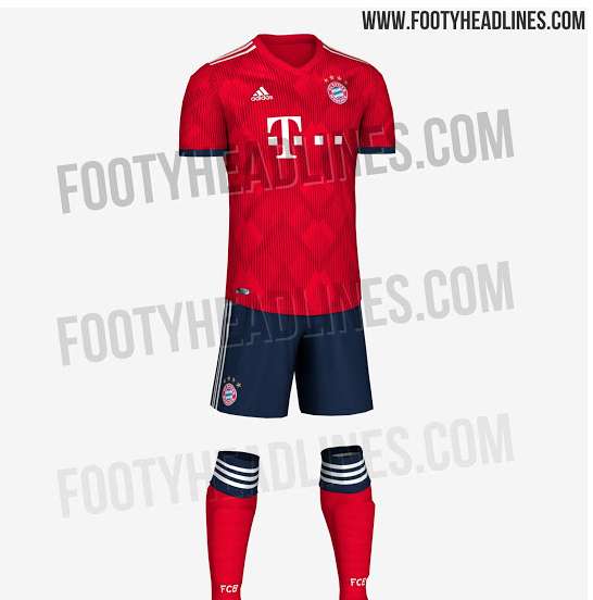 FC Bayern Trikot 2018/19 Leak (c)footyheadlines
