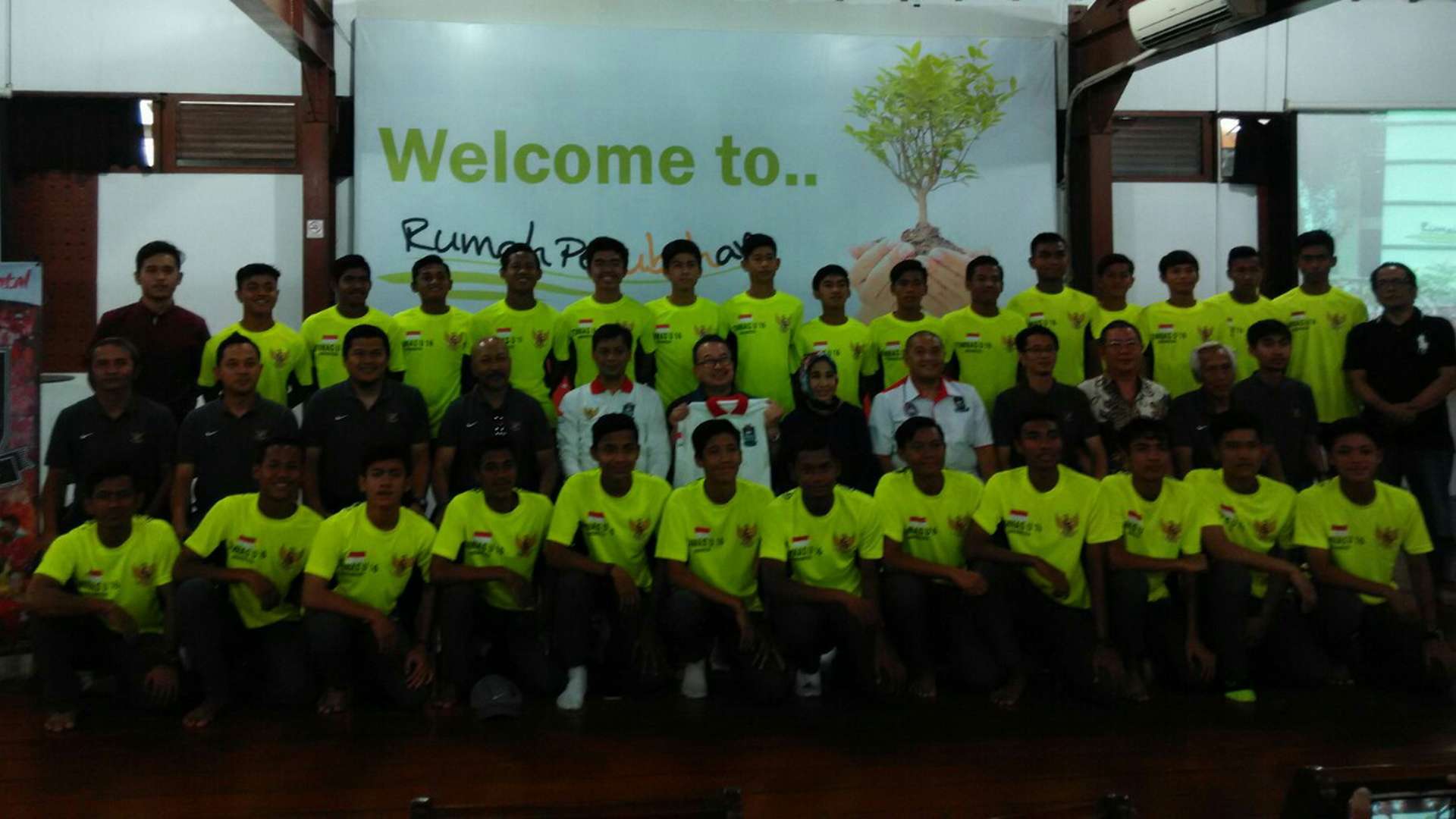 Timnas Indonesia U-16 di Rumah Perubahan