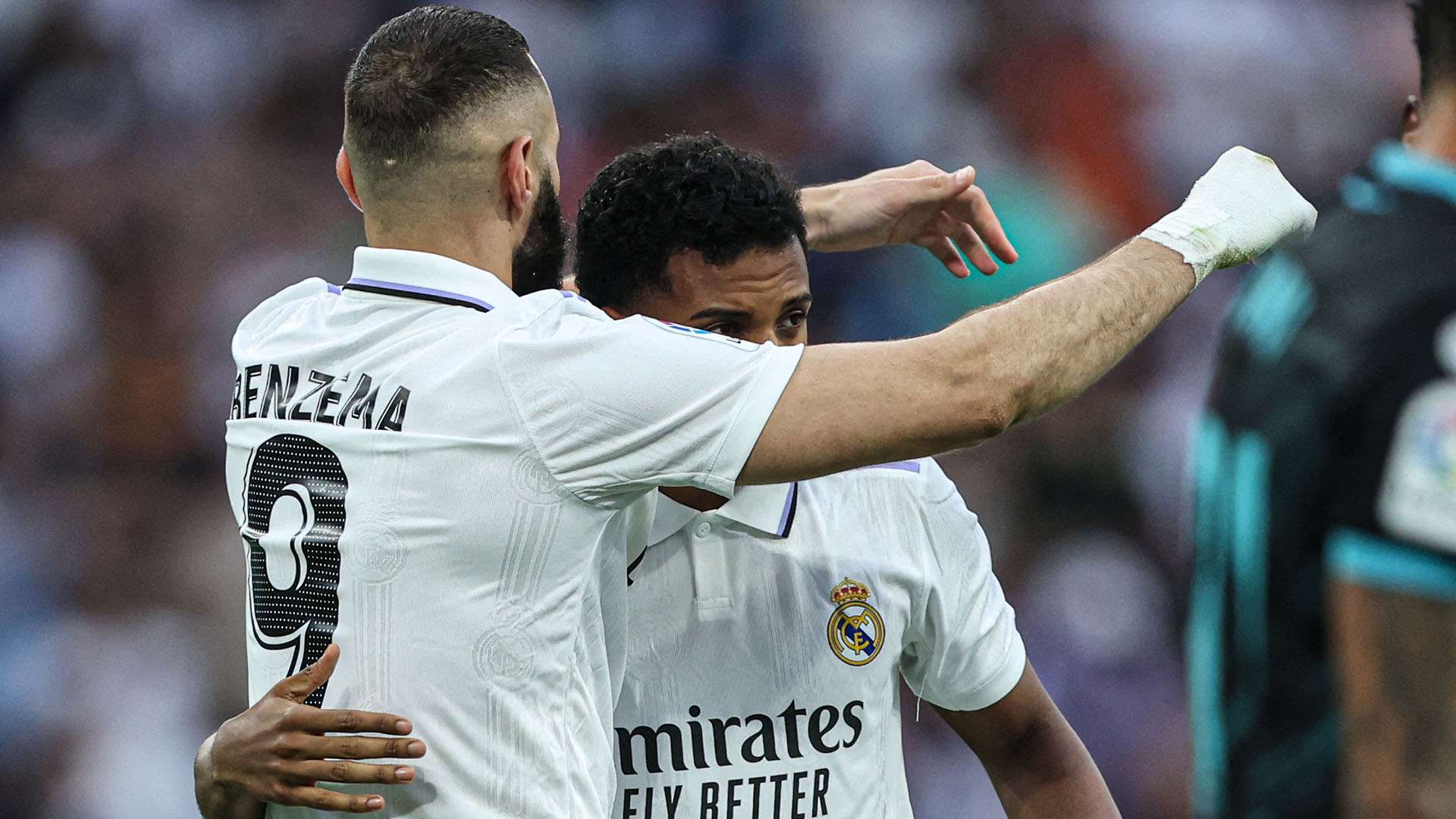 Karim Benzema Rodrygo Real Madrid Almeria