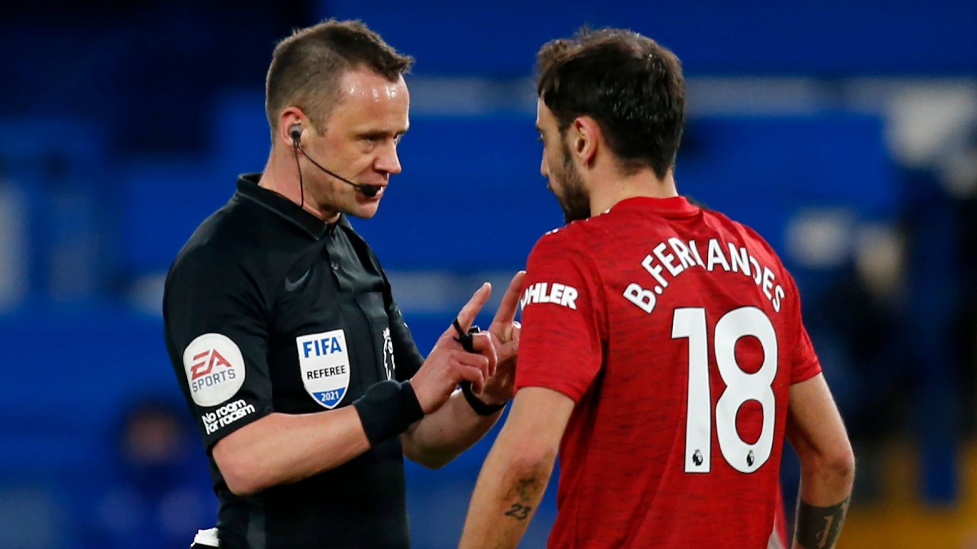 Bruno Fernandes Chelsea vs Man Utd Premier League 2020-21