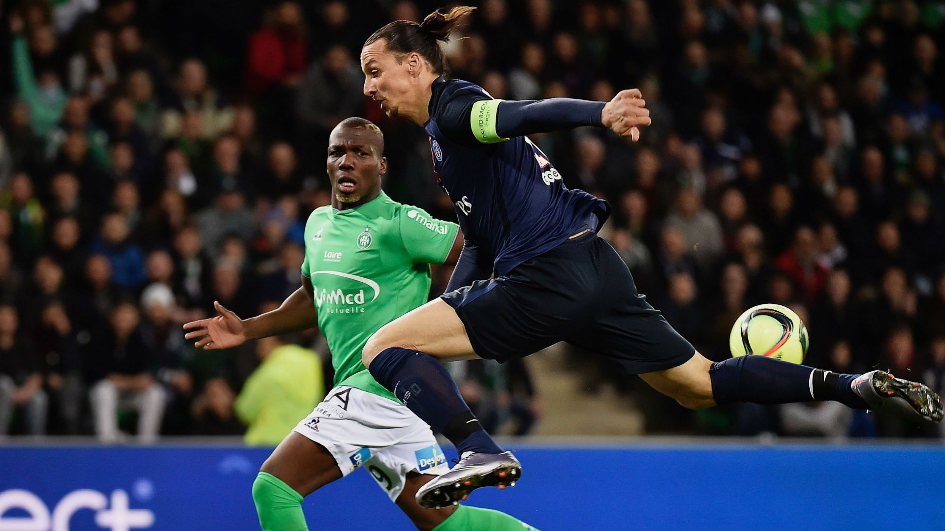 Zlatan Ibrahimovic Florentin Pogba AS Saint-Etienne Paris SG 31012016
