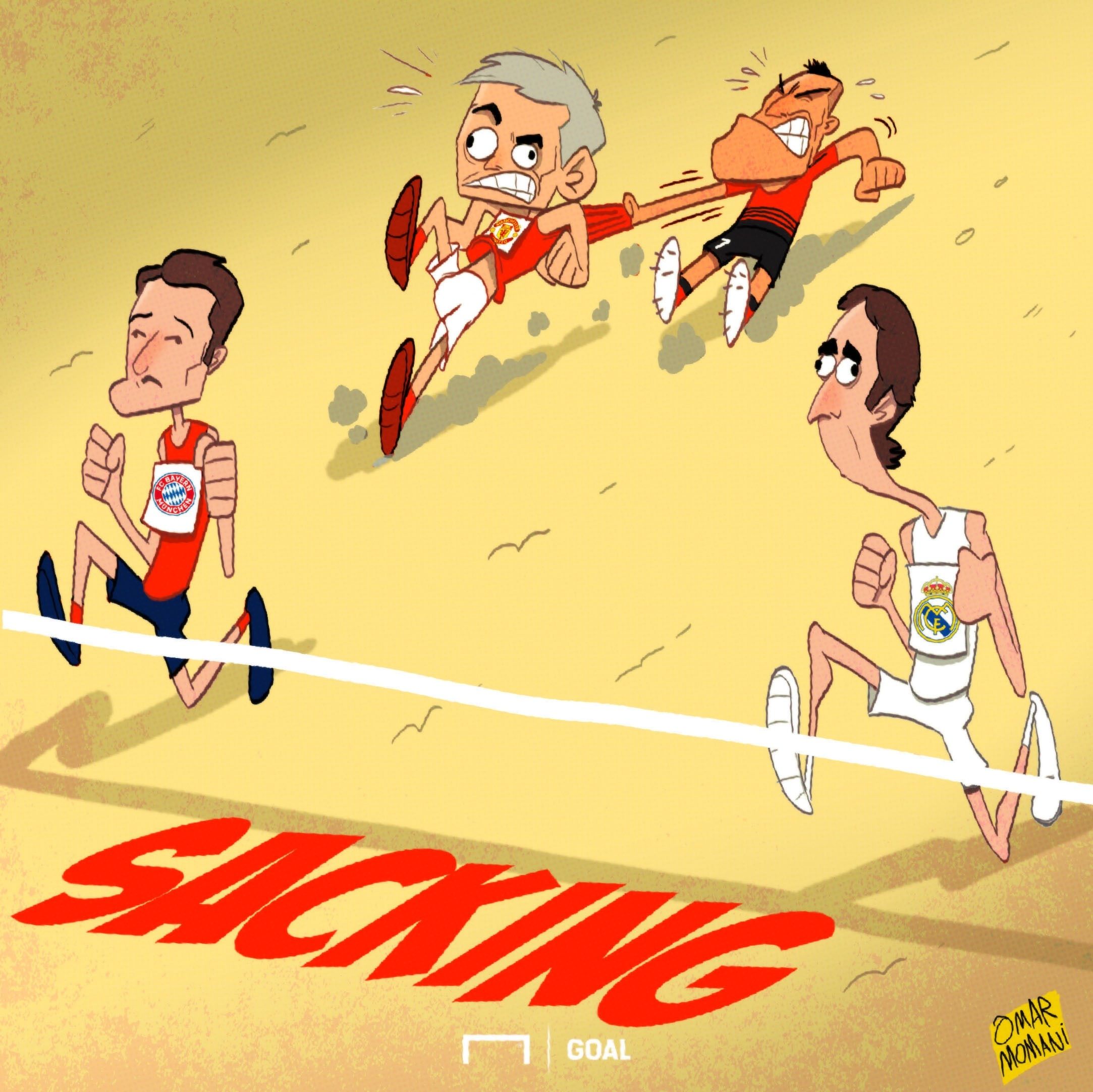 Cartoon Kovac Mourinho Lopetegui Sacking Race