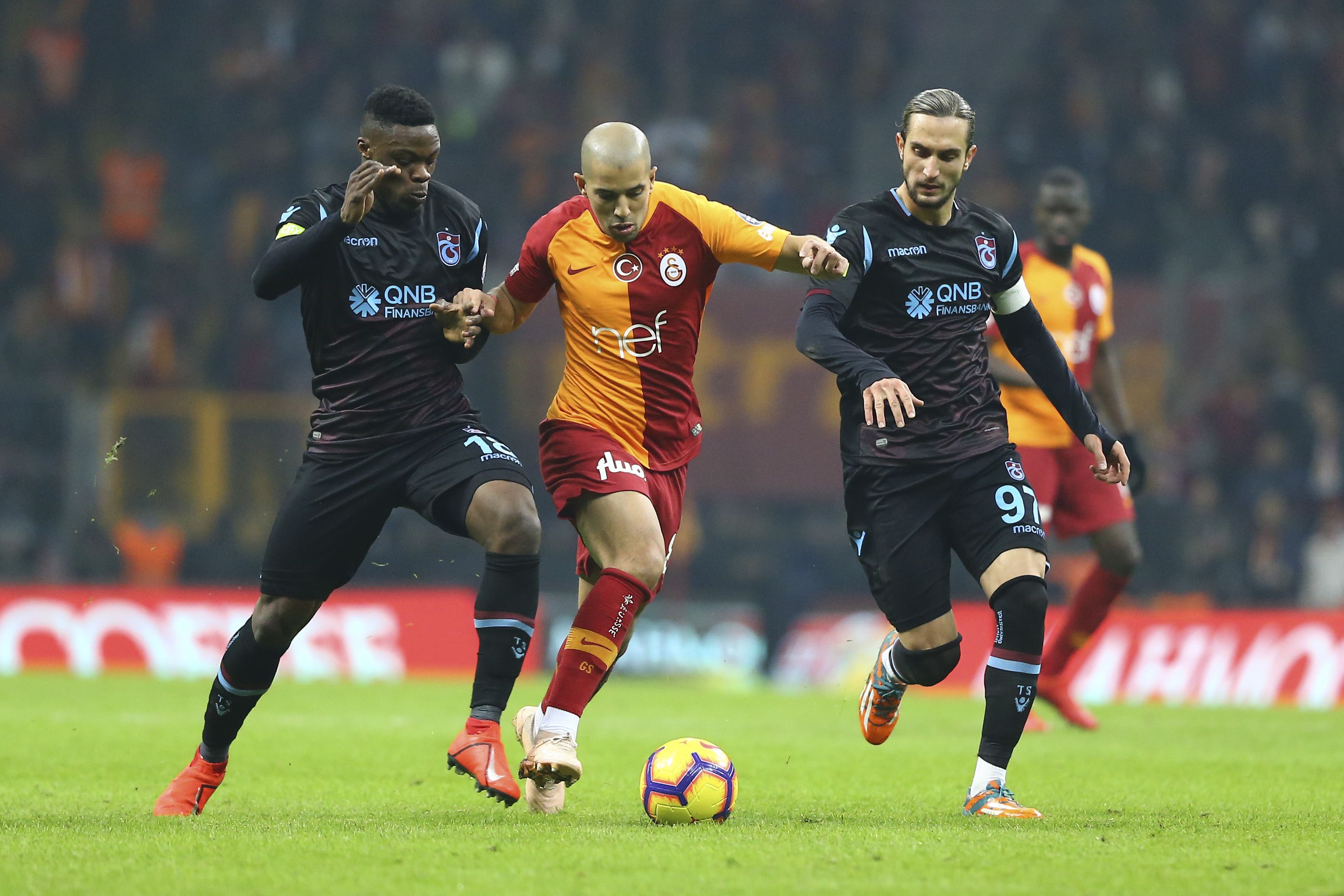 Caleb Ekuban Sofiane Feghouli Yusuf Yazici Galatasaray Trabzonspor Turkish Super League 02/10/19
