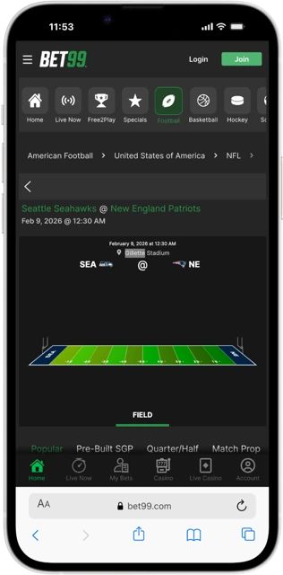 bet99 roc nfl mobile