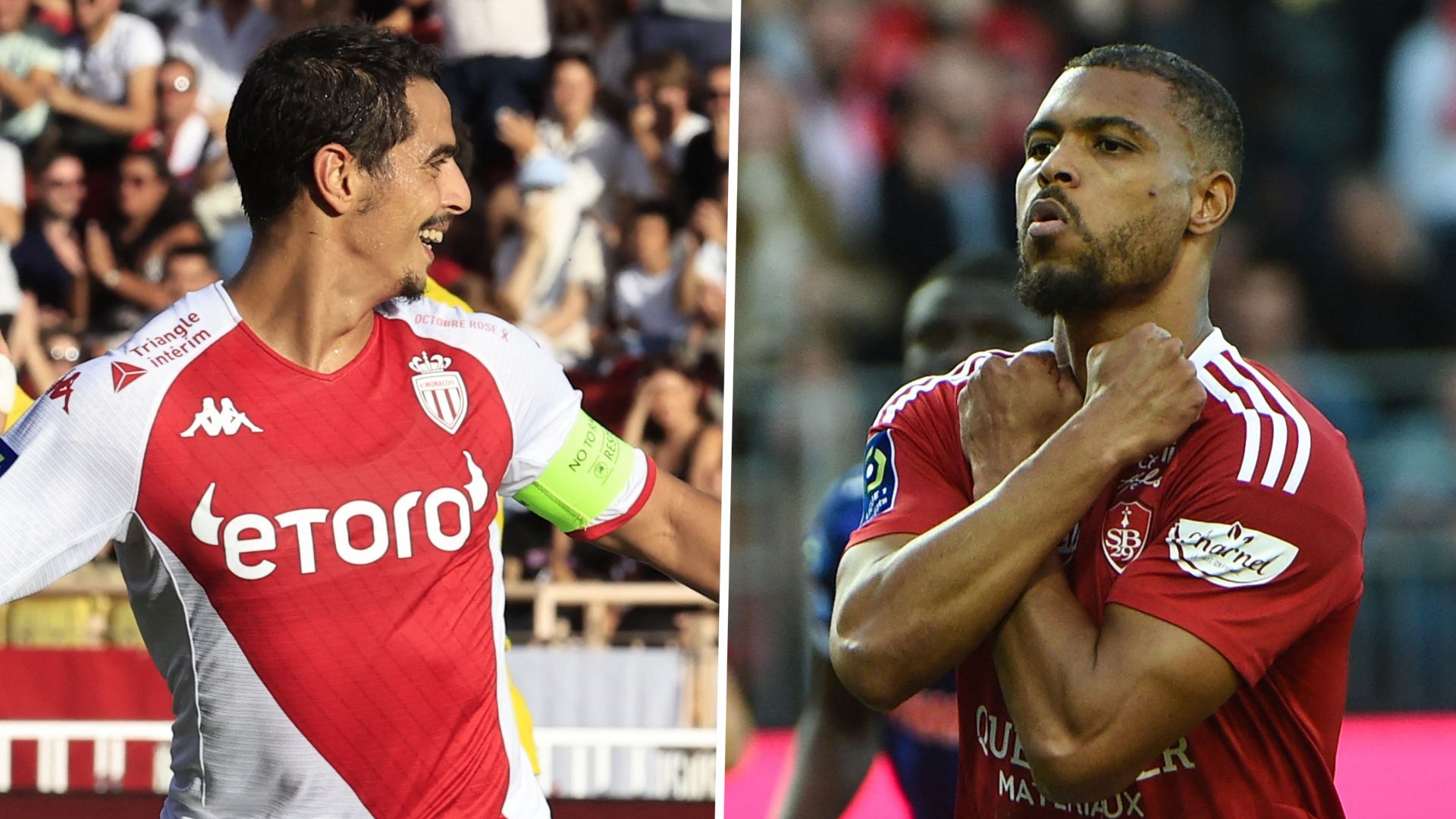 Monaco Brest Ben Yedder Mounié Ligue 1
