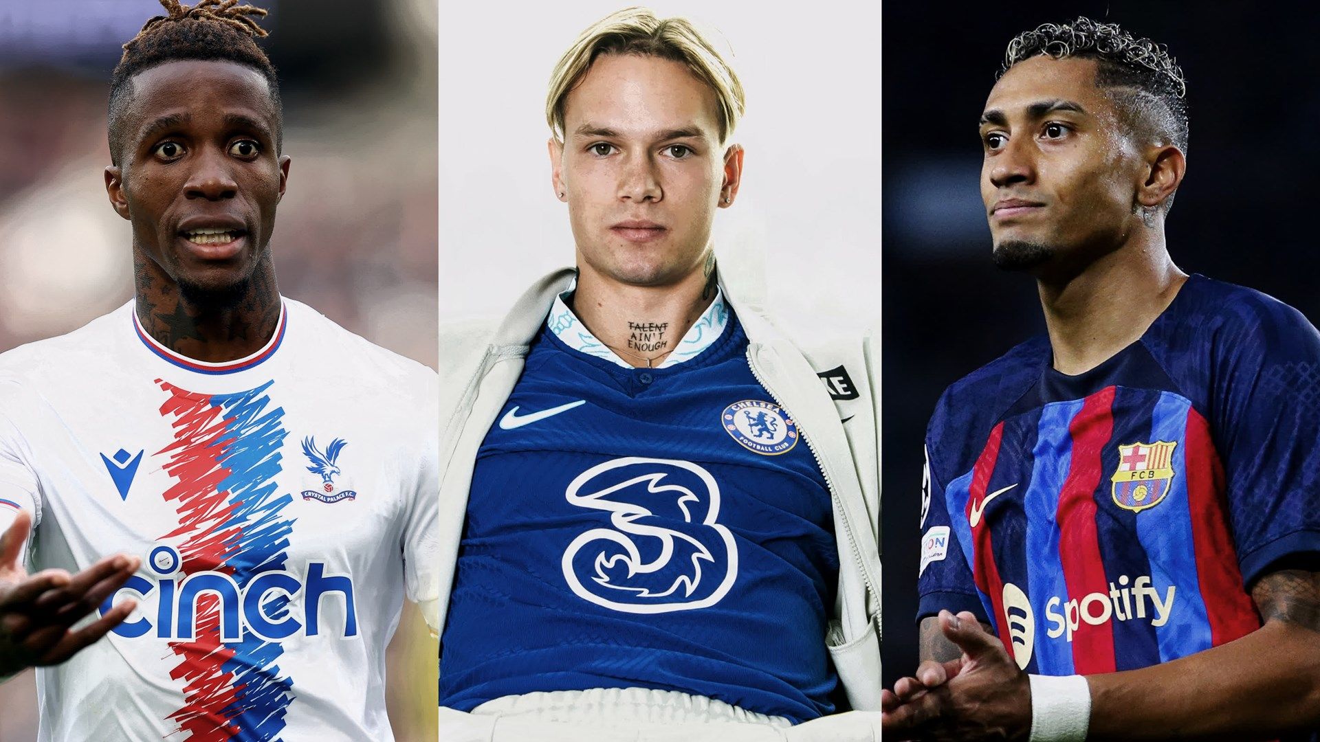 Zaha Mudryk Raphinha GFX