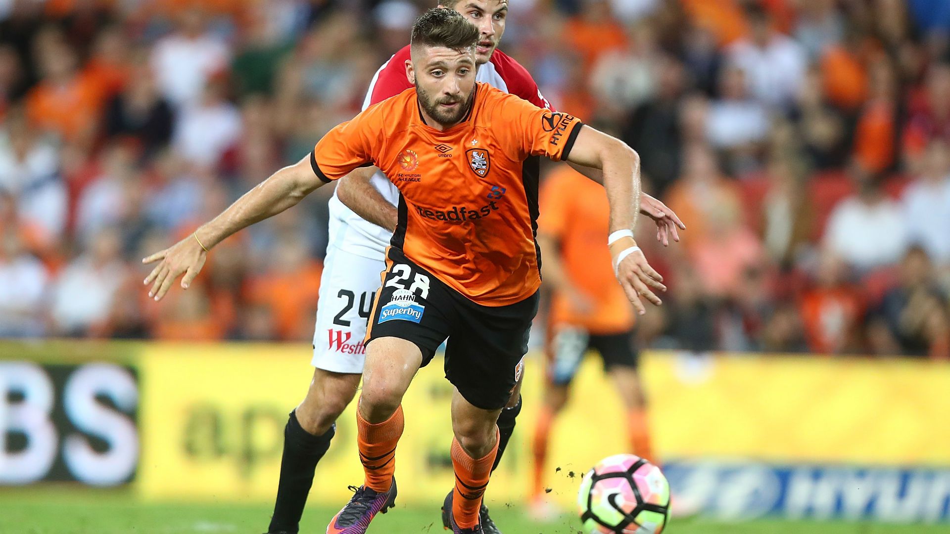 Brandon Borello Brisbane Roar Terry Antonis Western Sydney Wanderers A-League