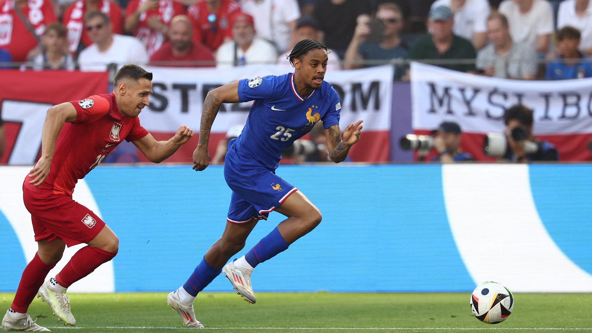 Bradley Barcola France Poland Euro 2024