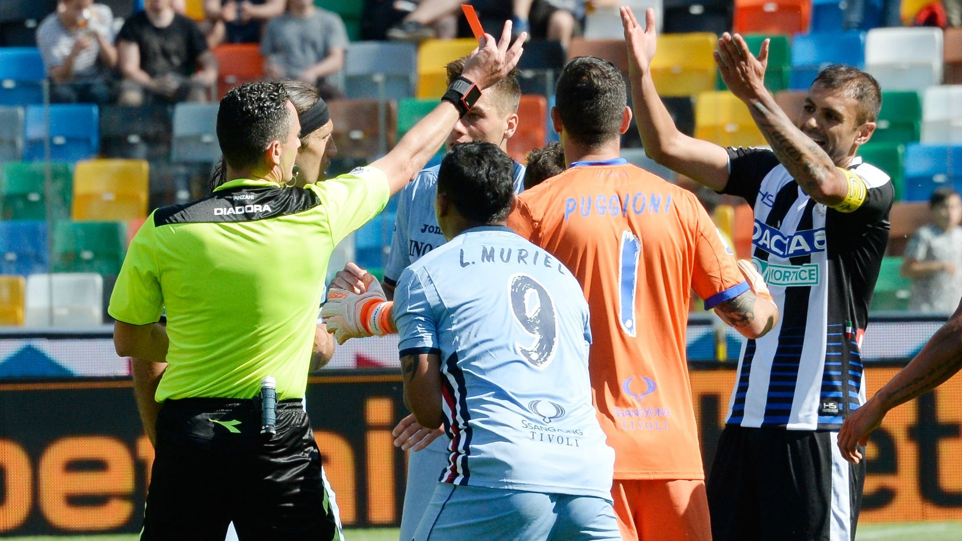 Luis Muriel Danilo Larangeira Udinese Sampdoria Serie A