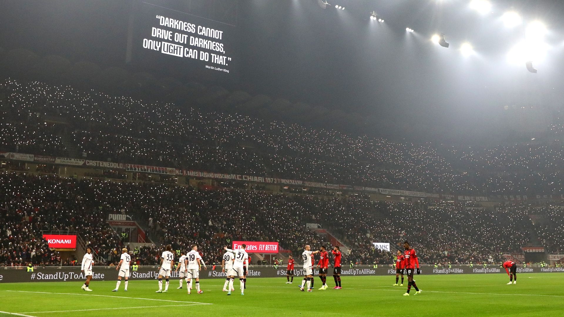 Milan Bologna stop maxischermo