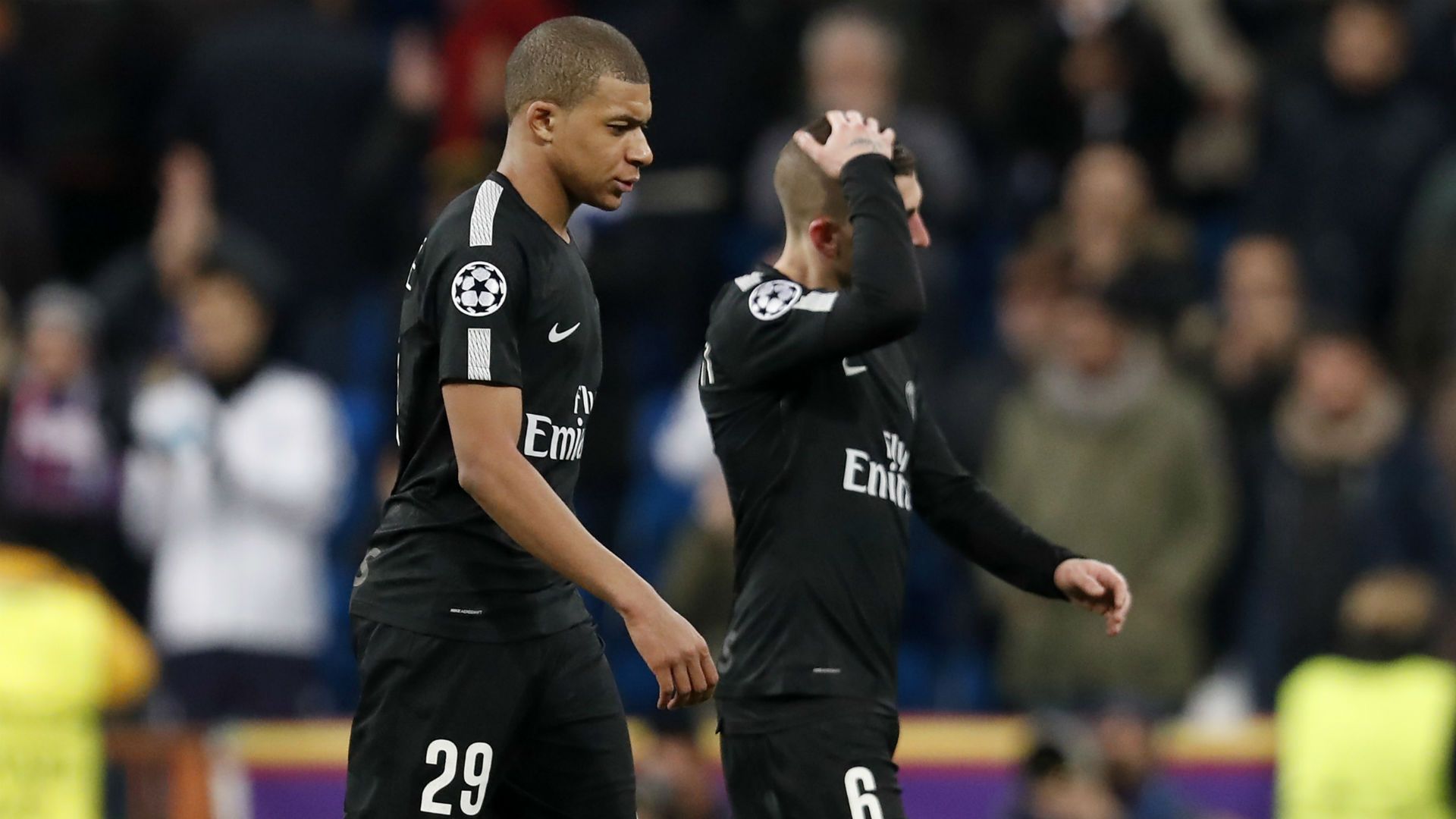 Kylian Mbappe Marco Verratti PSG Real Madrid Champions League
