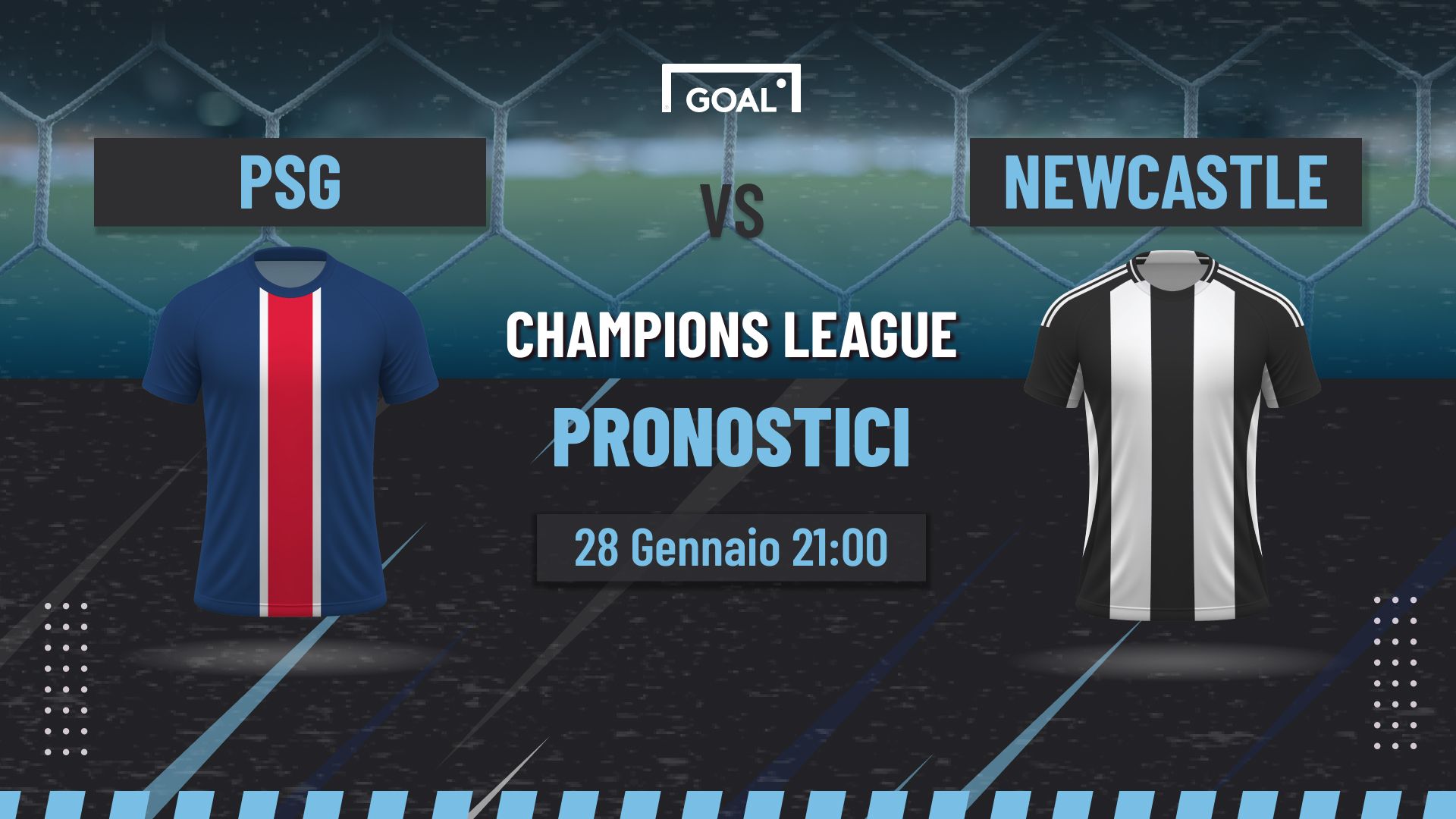 pronostici PSG - Newcastle