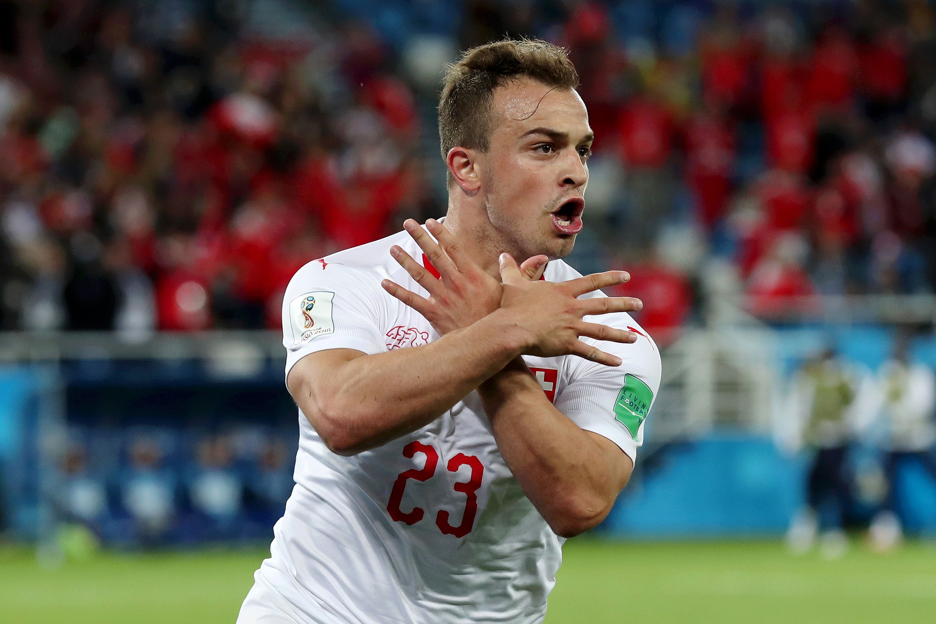 Xherdan Shaqiri Serbia Switzerland World Cup 06/22/18