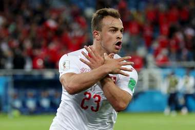 Xherdan Shaqiri Serbia Switzerland World Cup 06/22/18
